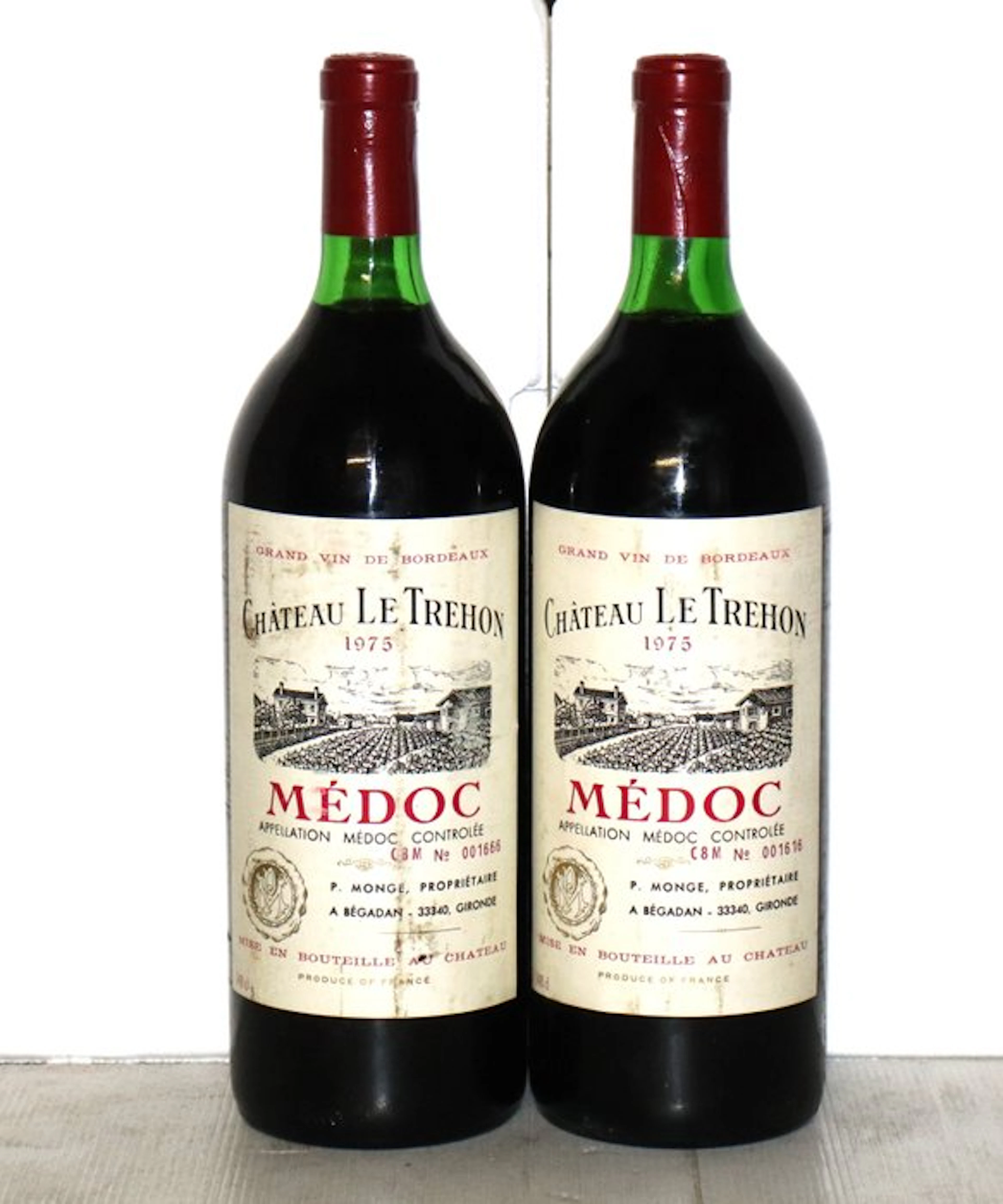 1975 Château Le Trehon - Medoc - 2 Magnums (1.5L)