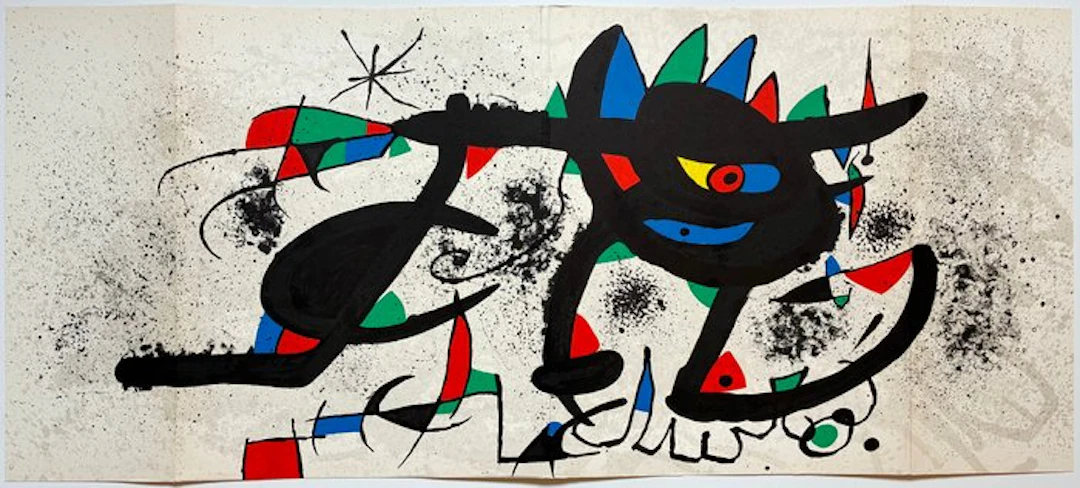 Joan Miro (1893-1983) - Composition, 1973