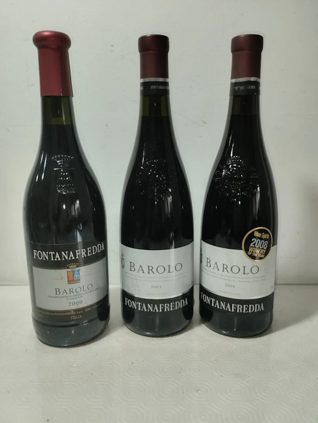 2000, 2003 & 2004 Fontanafredda - Barolo - 3 Bottles (0.75L)