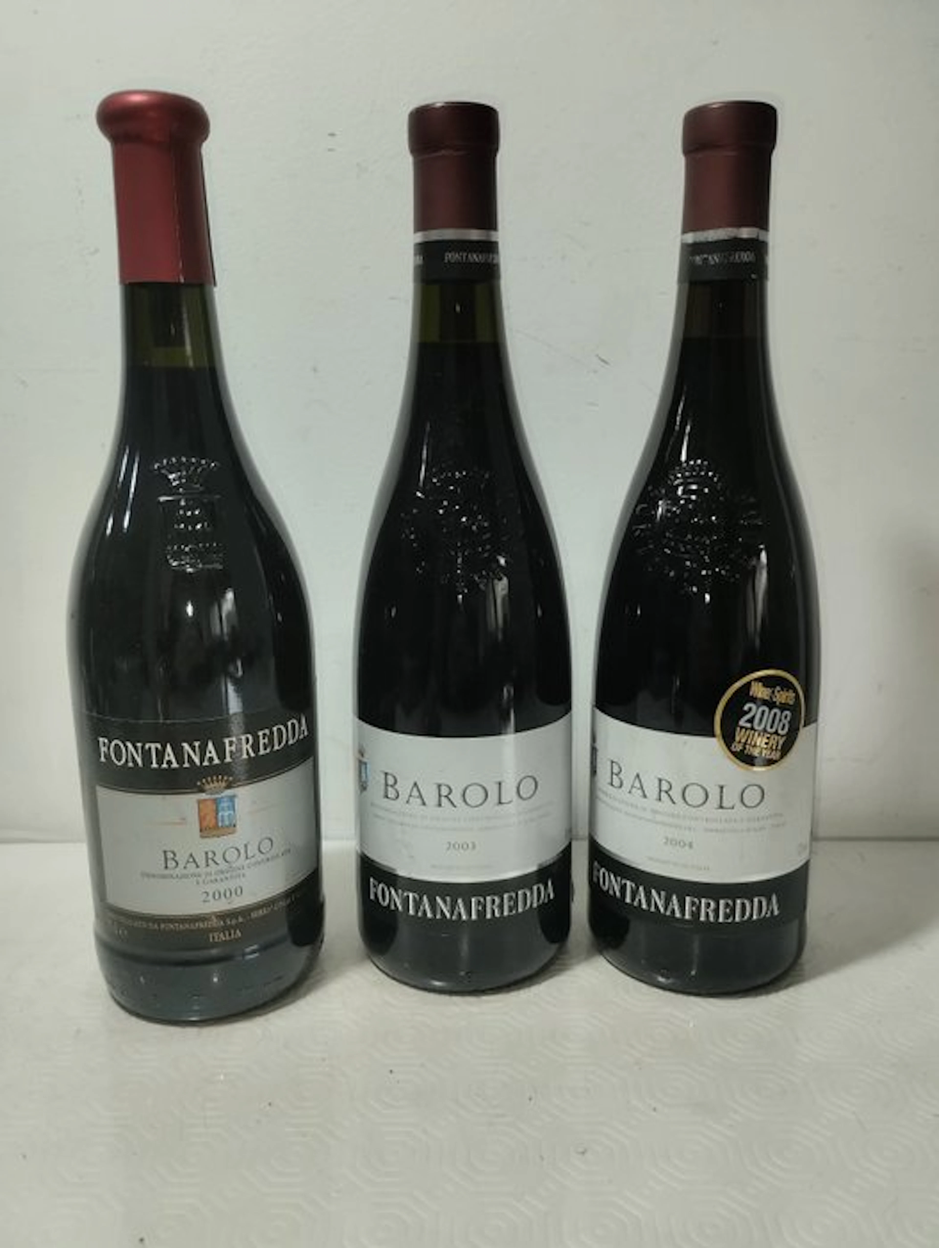2000, 2003 & 2004 Fontanafredda - Barolo - 3 Bottles (0.75L)