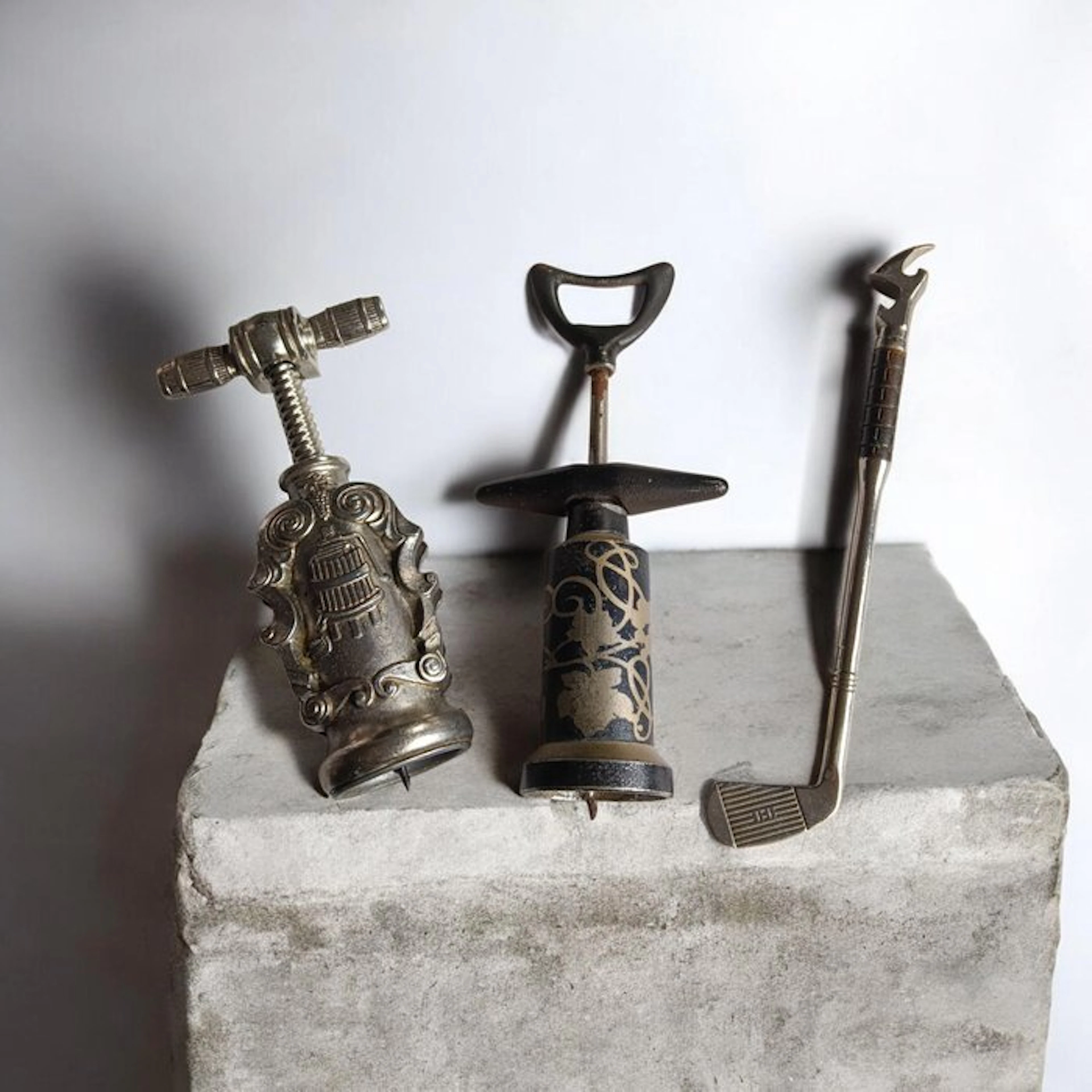 Corkscrew (3) - Metal - antique corkscrew
