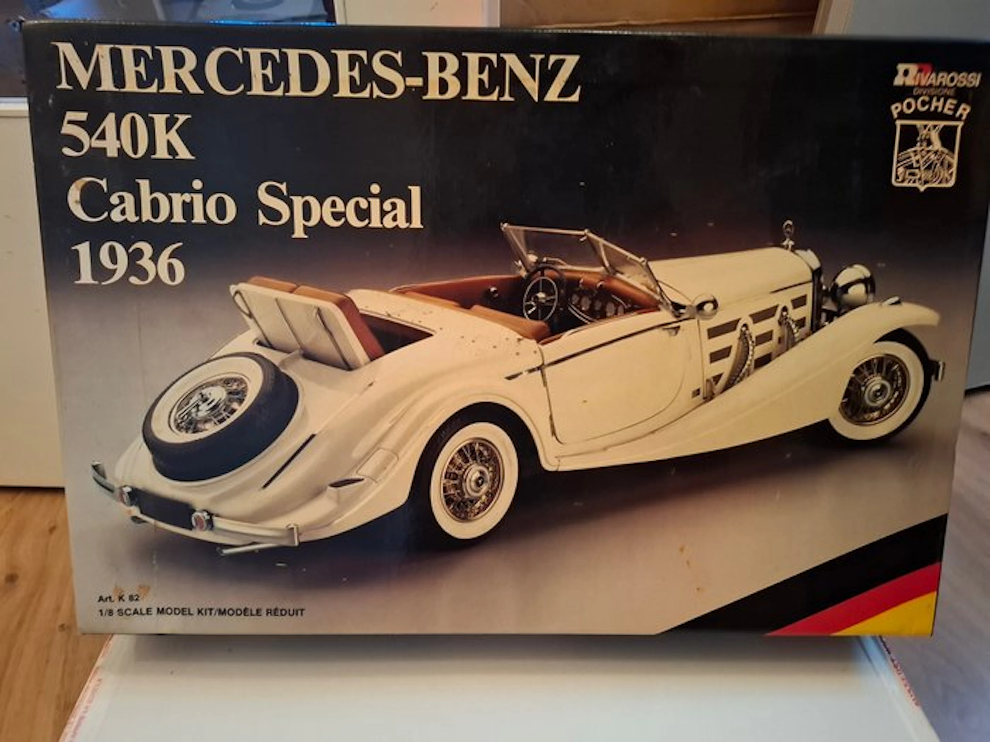 Pocher 1:8 - Model car - Mercedes-Benz 540K Cabrio Special 1936