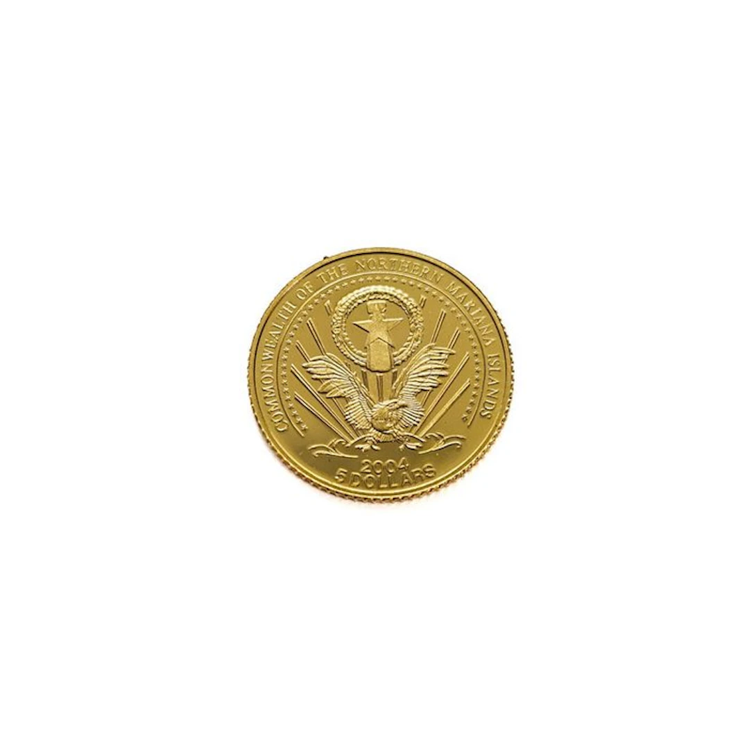 Northern Mariana Islands. 5 Dollars 2004 - Willy Brandt - 1/25 Oz.