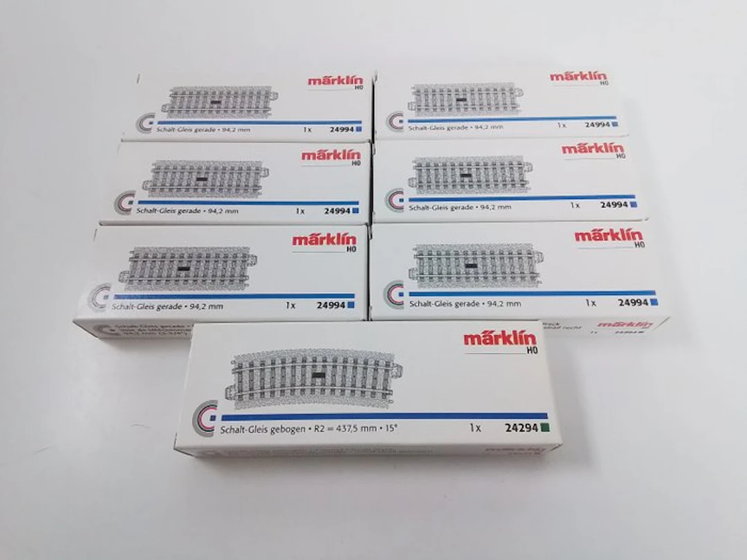 Märklin H0 - 24294/24994 - Model train (7) - 7 x straight...