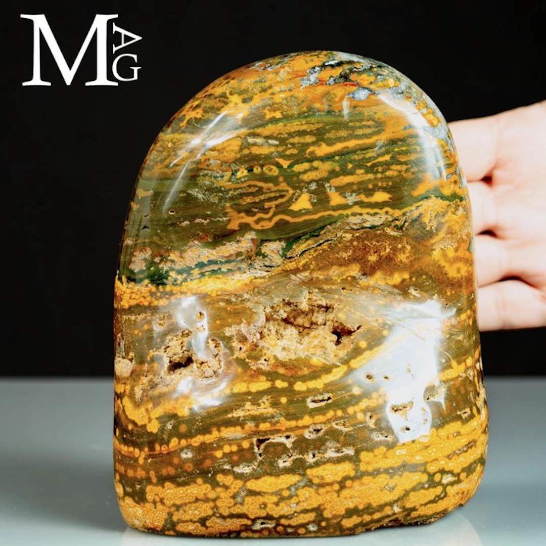 The Rare 4th Vein Ocean Jasper - Orbicular Jasper - Not a lot on the market