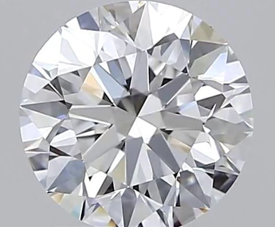 1 pcs Diamond (Natural) - 1.42 ct - Round - D...