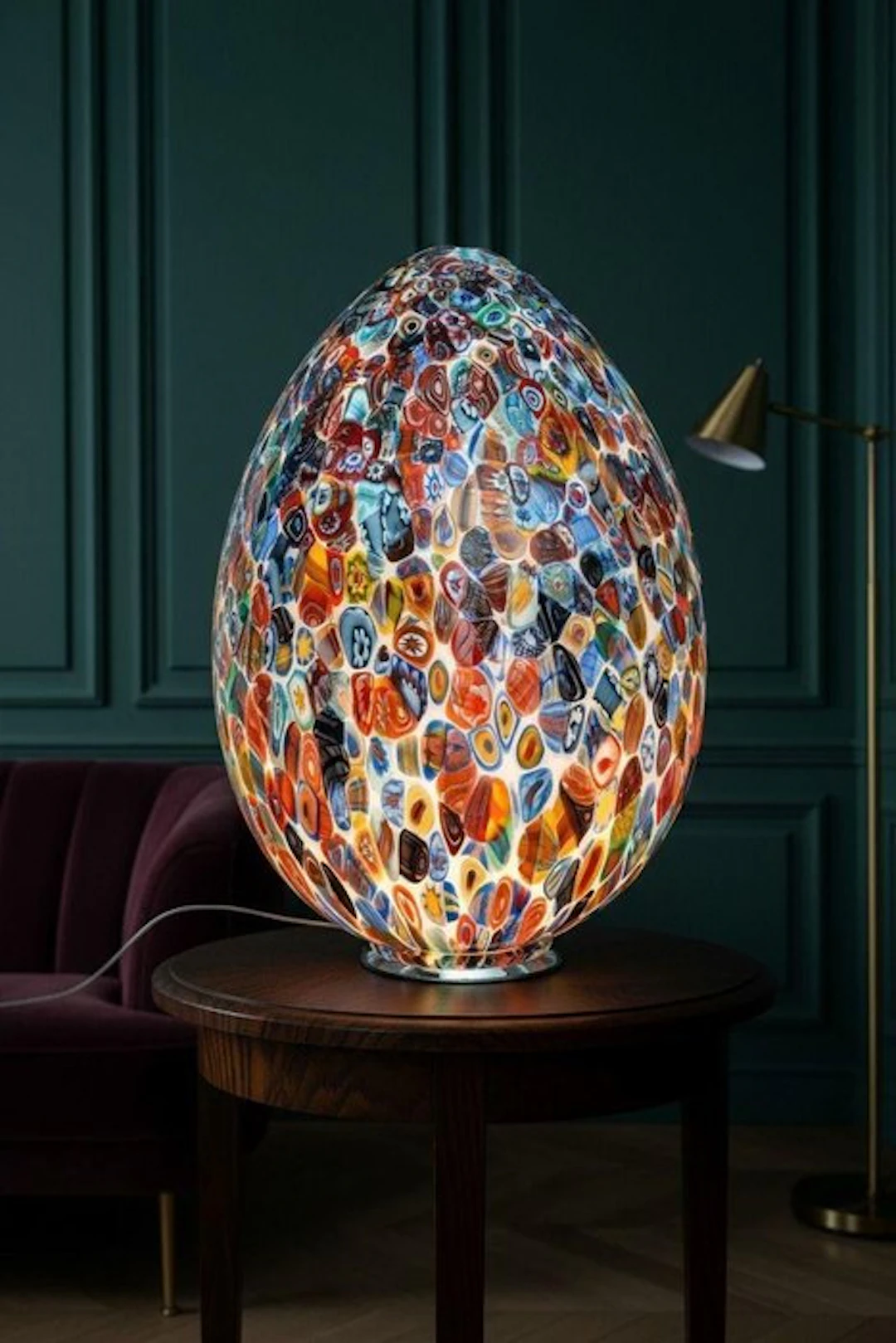 Murano - Table lamp - Murano glass - Table lamp, height 60 cm