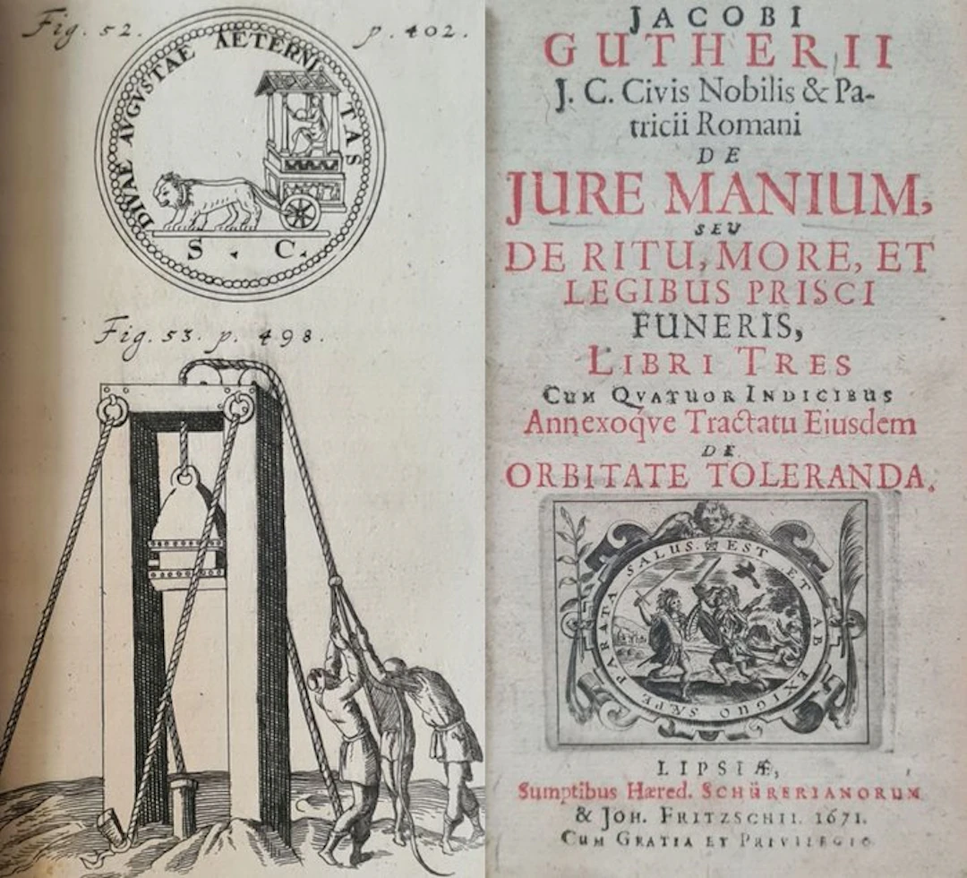 Jacobus Gutherius - De Jure Manium - Romeinse grafwetten...