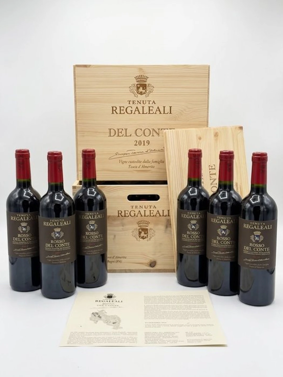 2019 Tenuta Regaleali, Rosso del Conte - Sicily - 6 Bottle (0.75L)