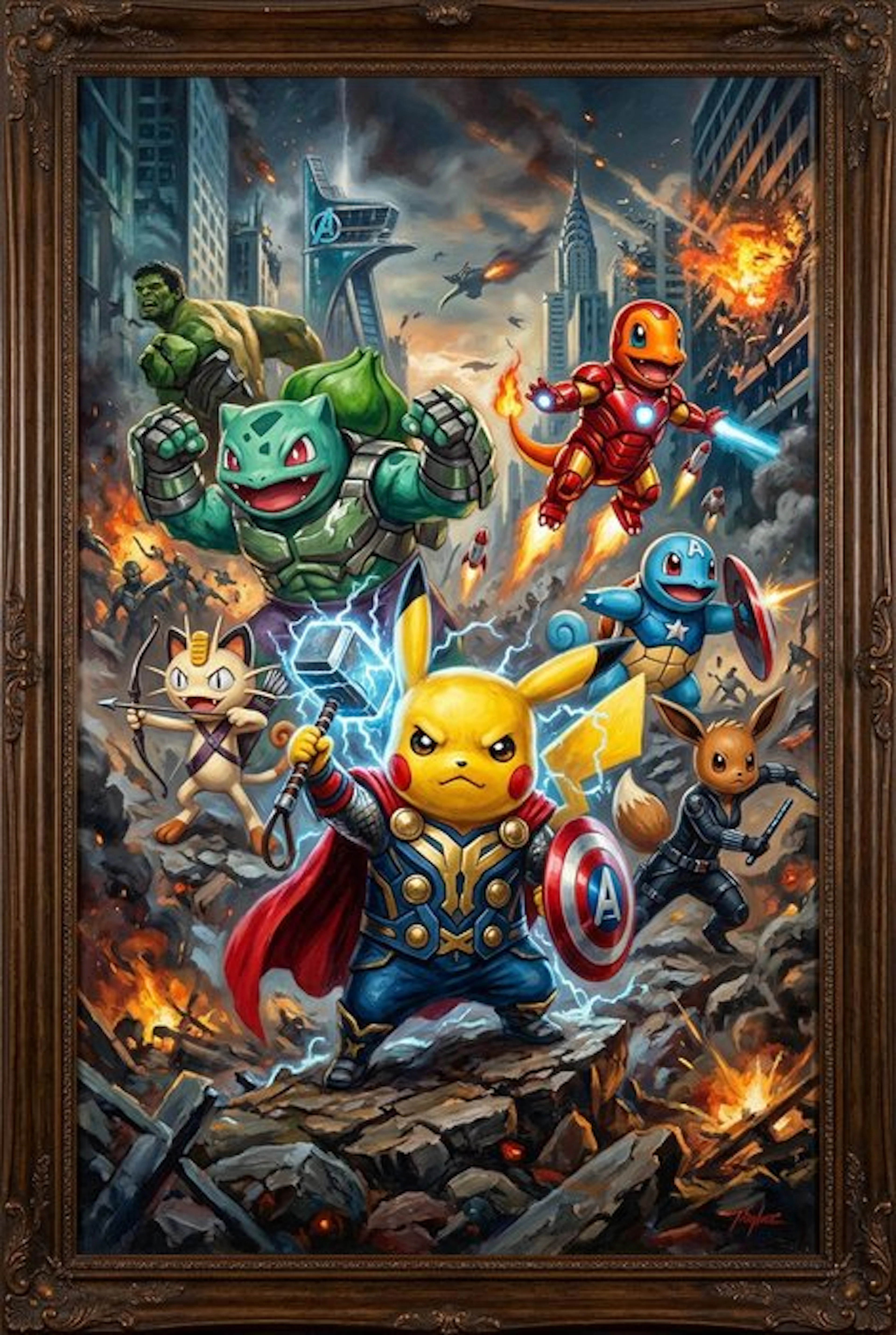 CREATIVE_HUB - Pikachu and The Avengers