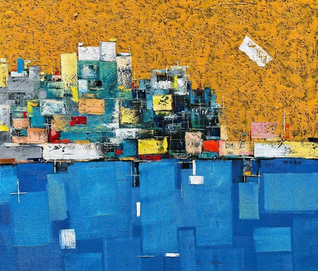 Hoang A - Infrastructure ↑120 →140 cm ( Very large canvas )