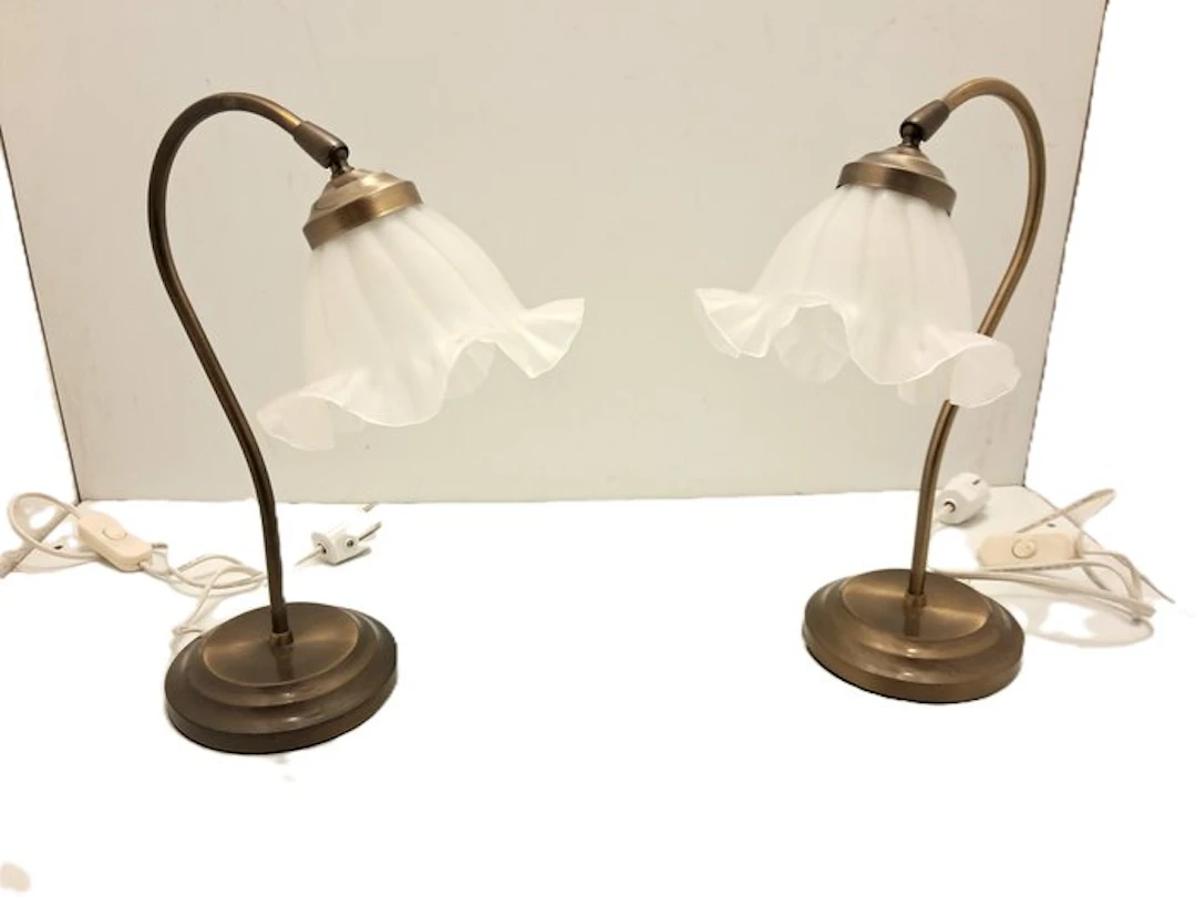IKEA - Lamp (2) - B 9302 - Metal, Glass
