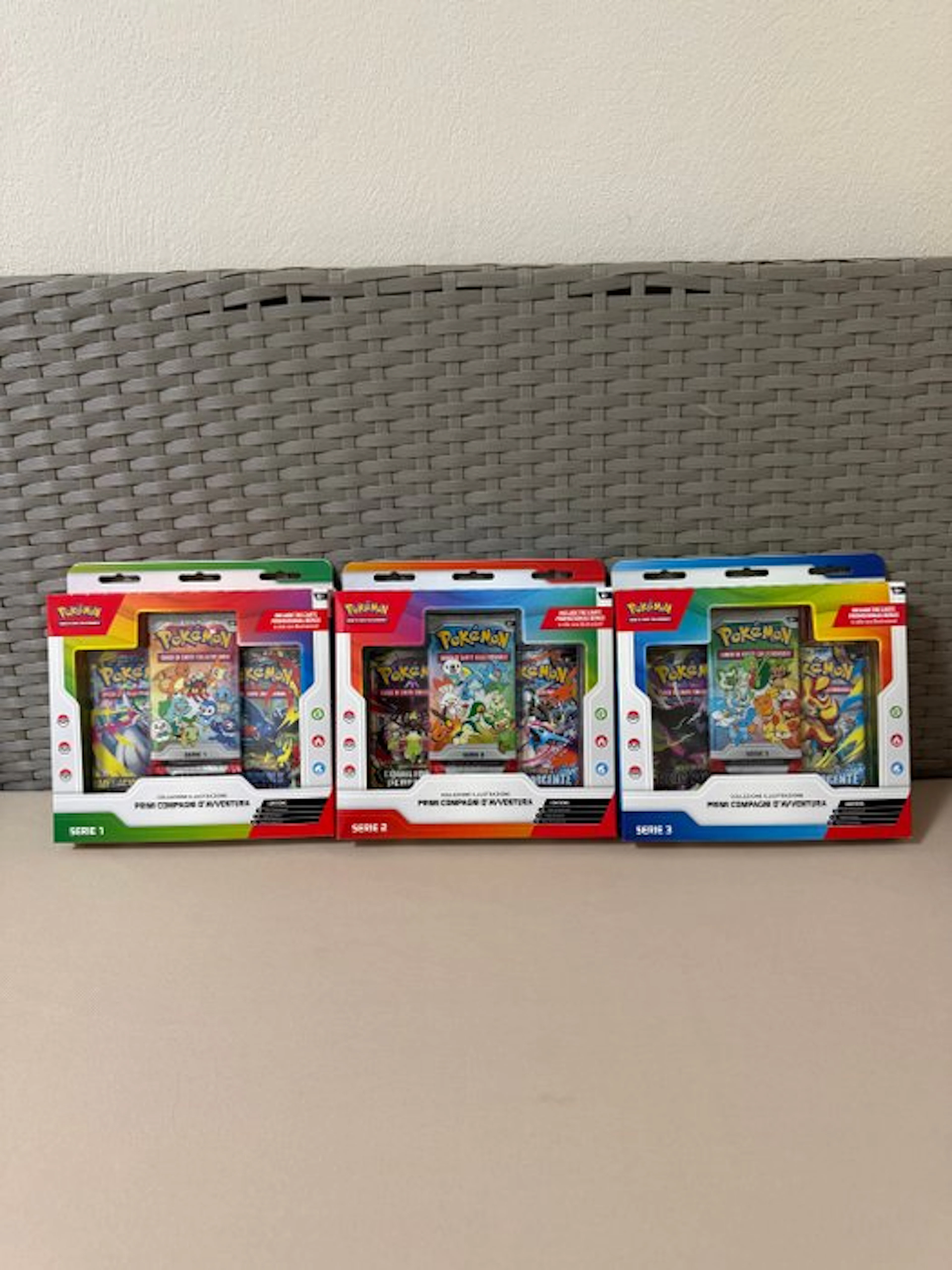Pokémon - 3 Box - Primi compagni d’avventura serie 1 2 3...