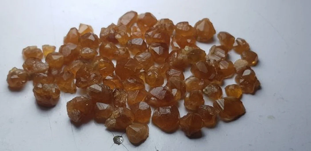 Natural Rough Spessartite garnet Crystals- 90 g