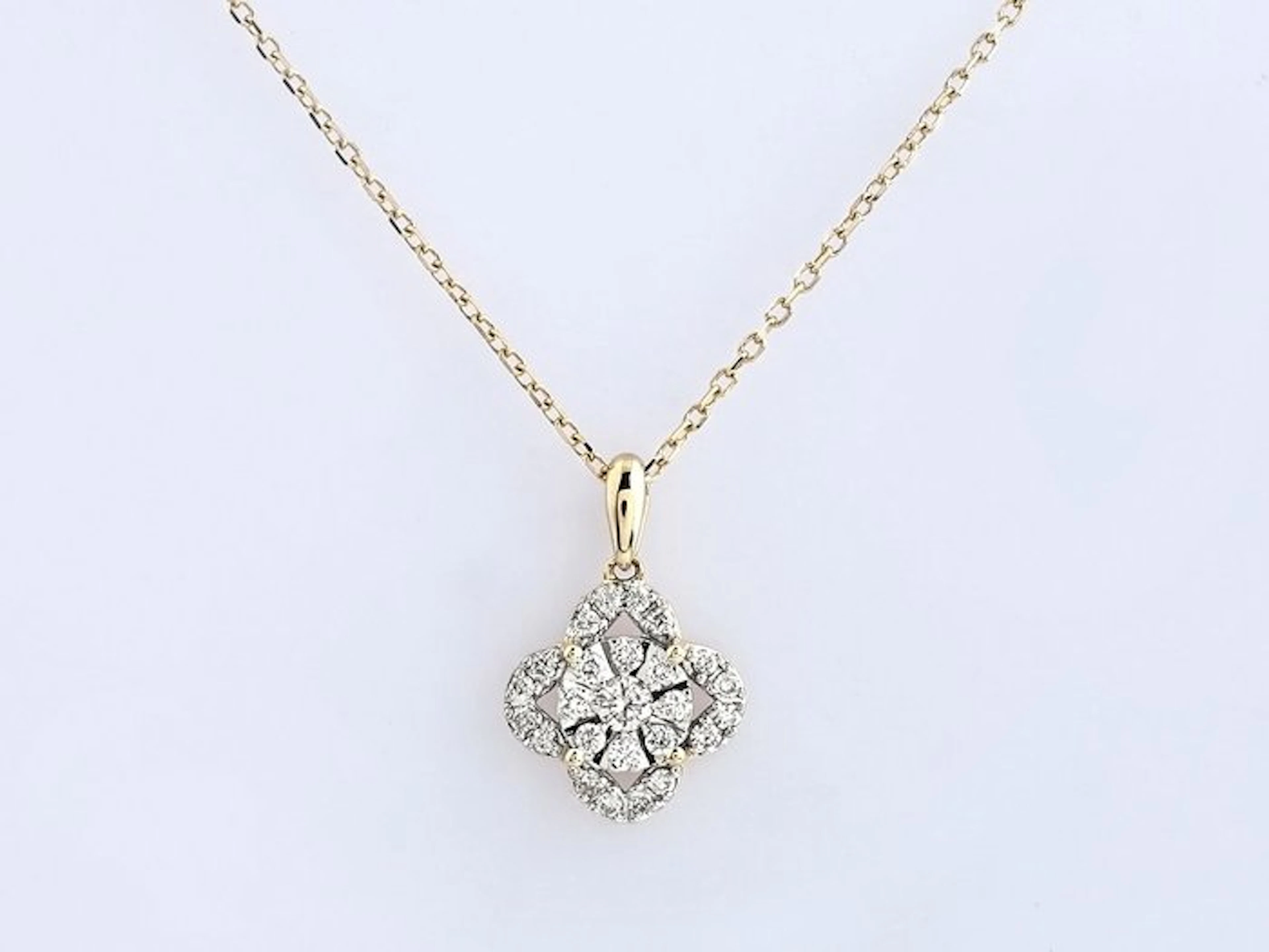 No reserve price - Necklace with pendant - 14 kt