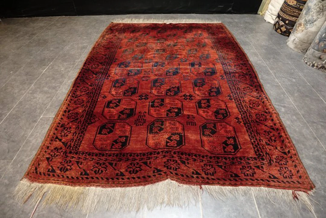Afghan art deco - Carpet - 270 cm - 205 cm