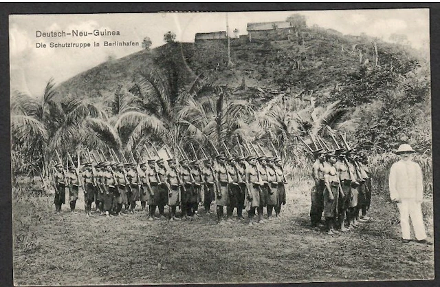 German New Guinea 1910 - DNG postcard The Schutztruppe in...