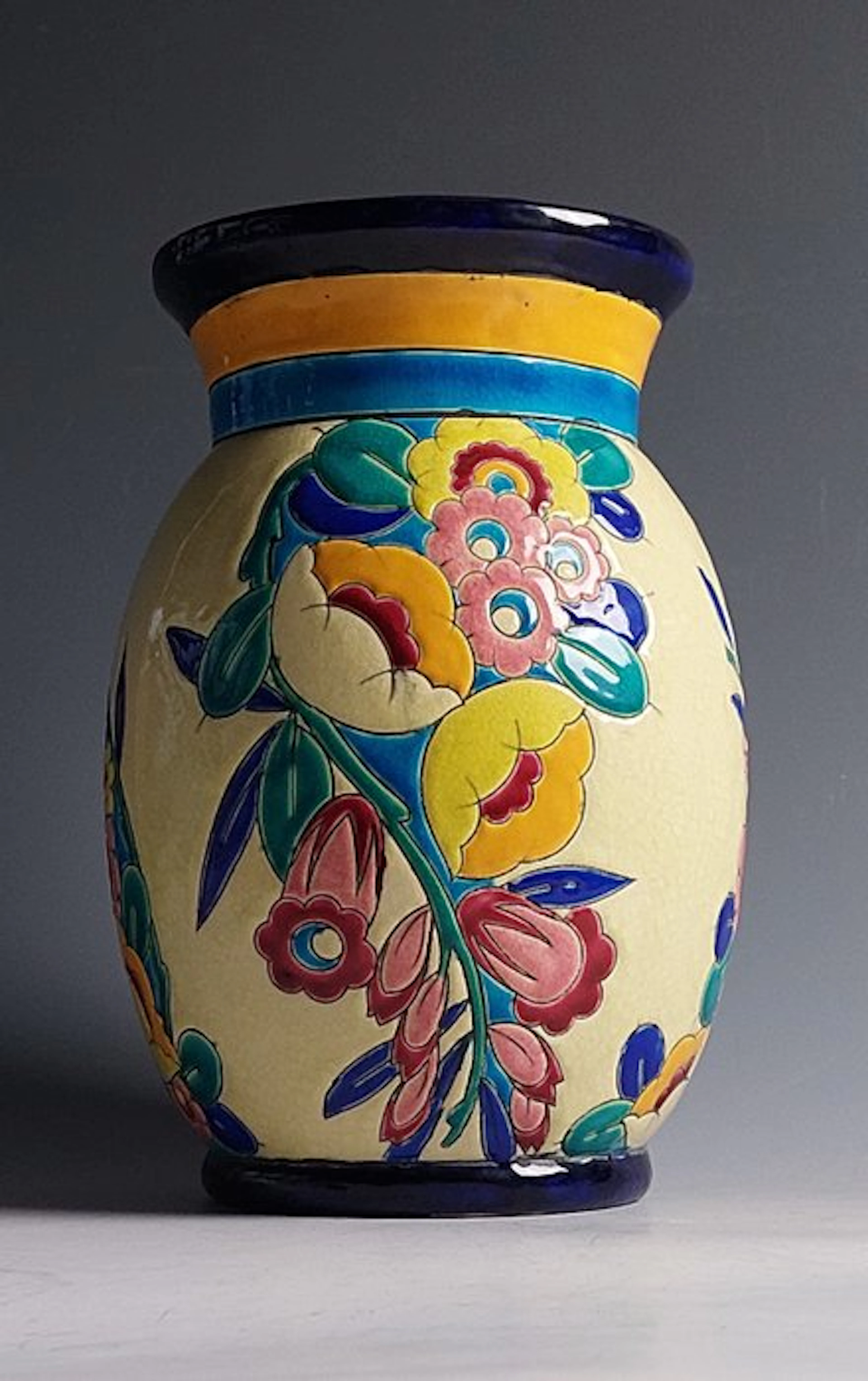 Keramis Boch - Charles Catteau - Vase - Earthenware - Art Deco