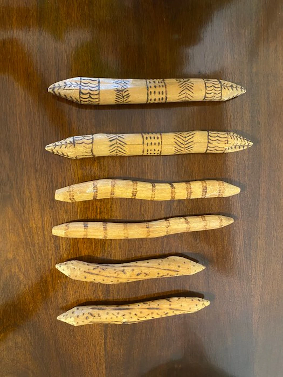 Australian Aboriginal chopsticks set - Australia (No reserve price)