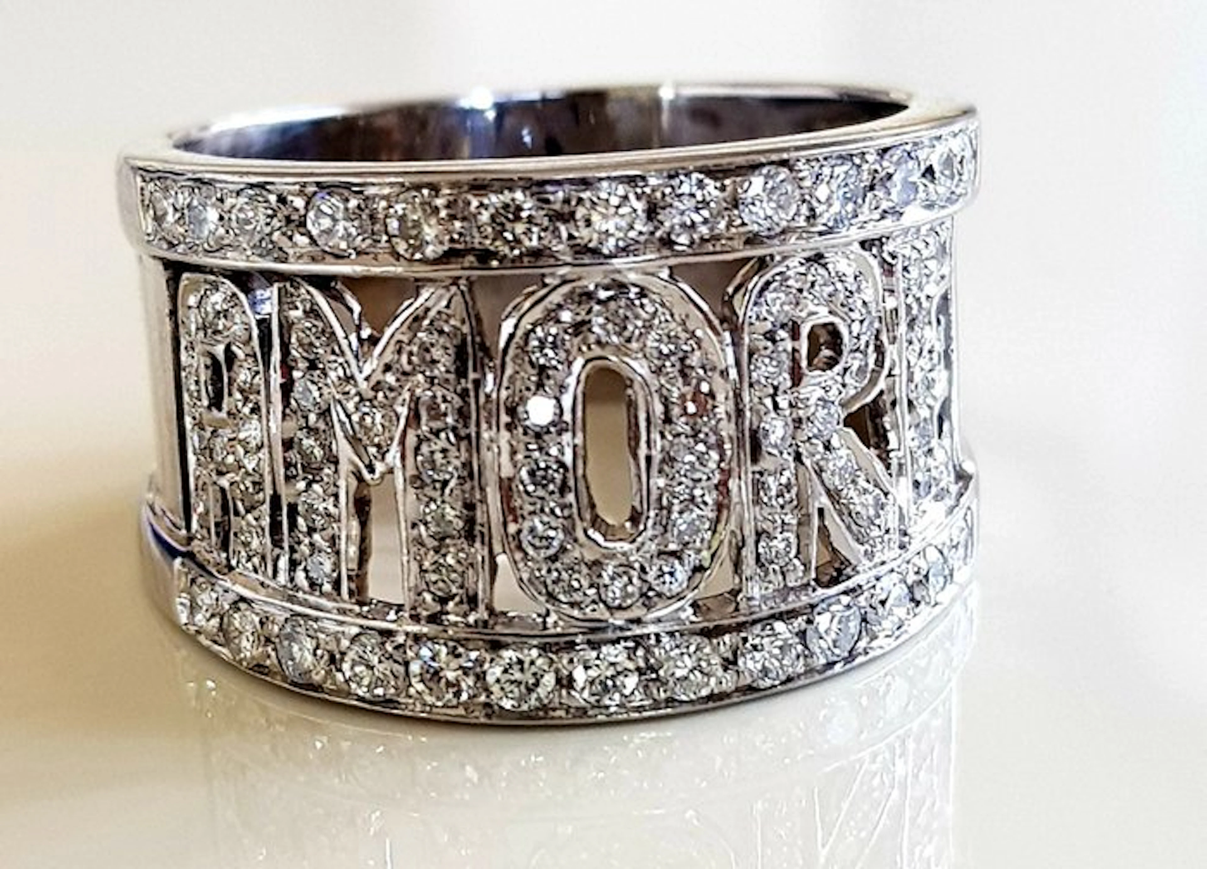 Ring - 18 kt. White gold - 2.00ct. tw. Diamond (Natural)