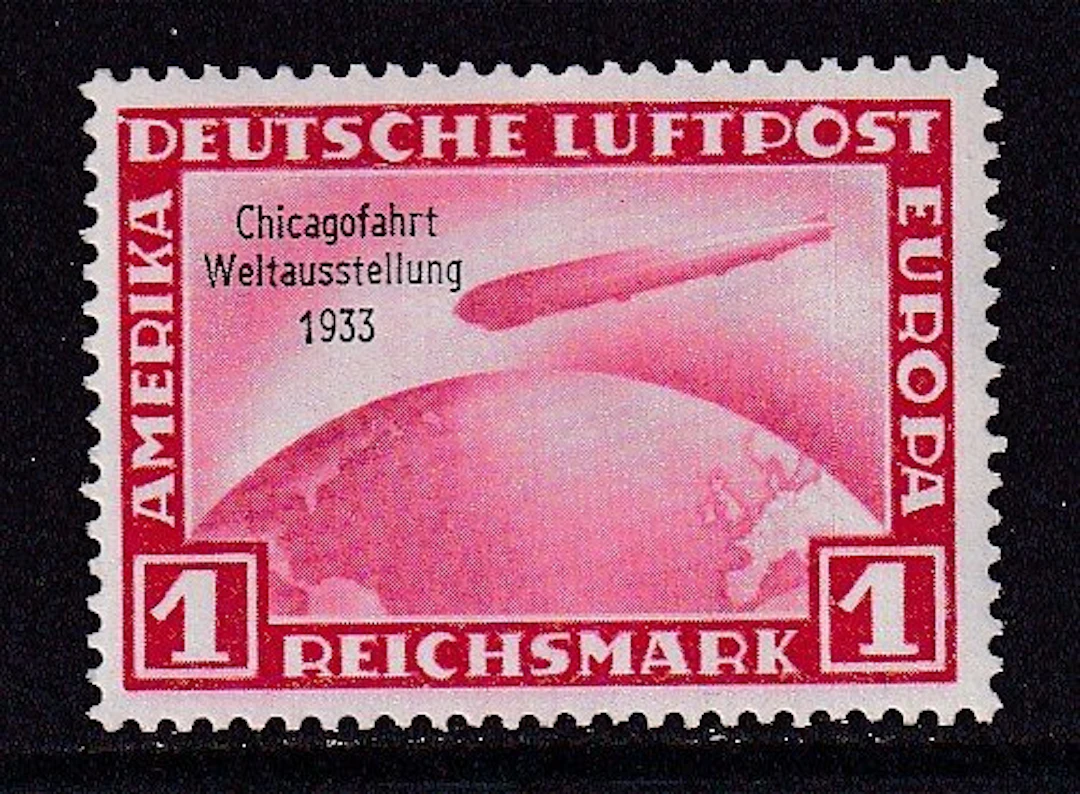 German Empire 1933 - "Transatlantic crossing of the airship Graf Zeppelin L.Z