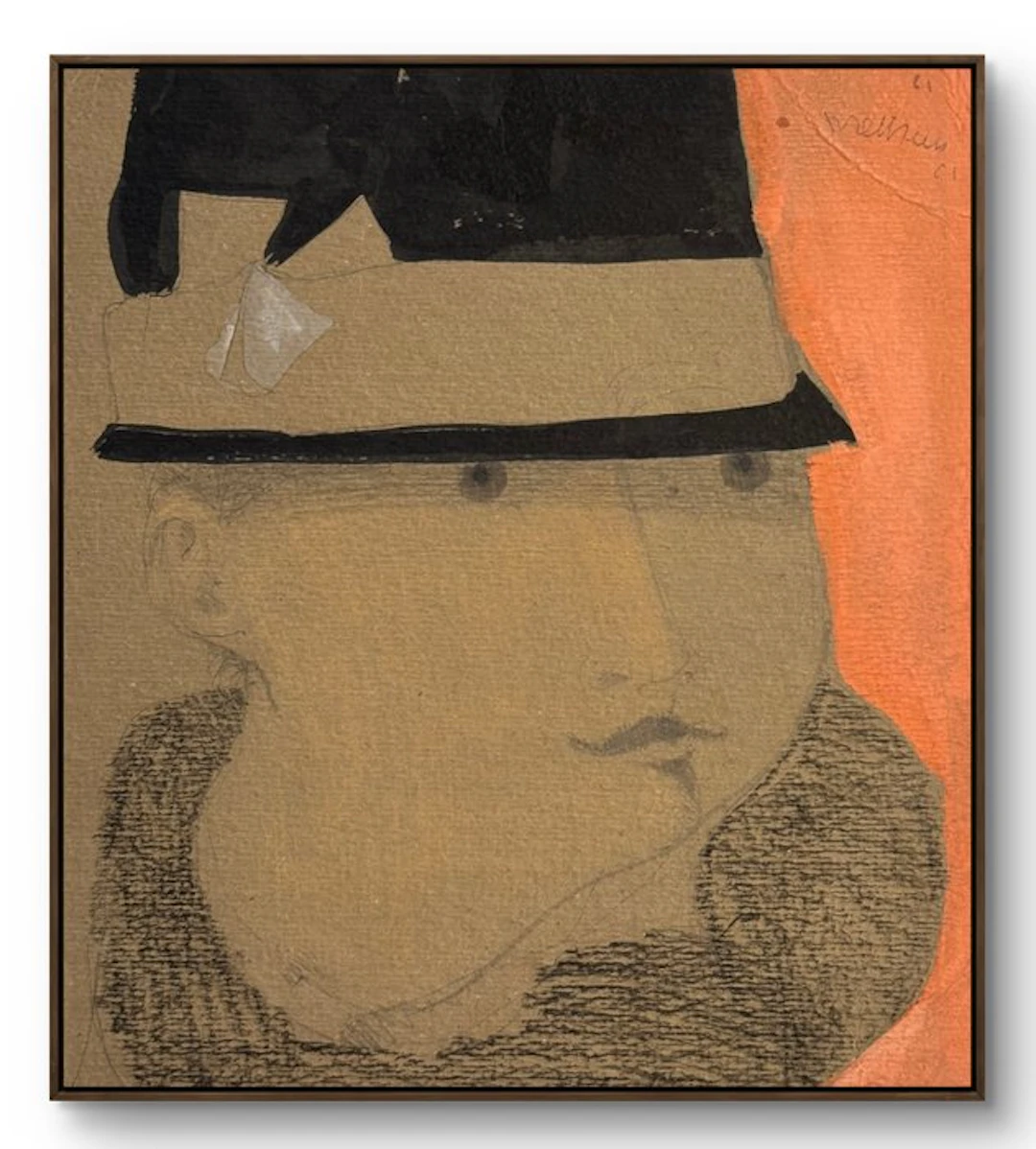 Robert Detheux (1932-2010) - L’homme au chapeau – 1961