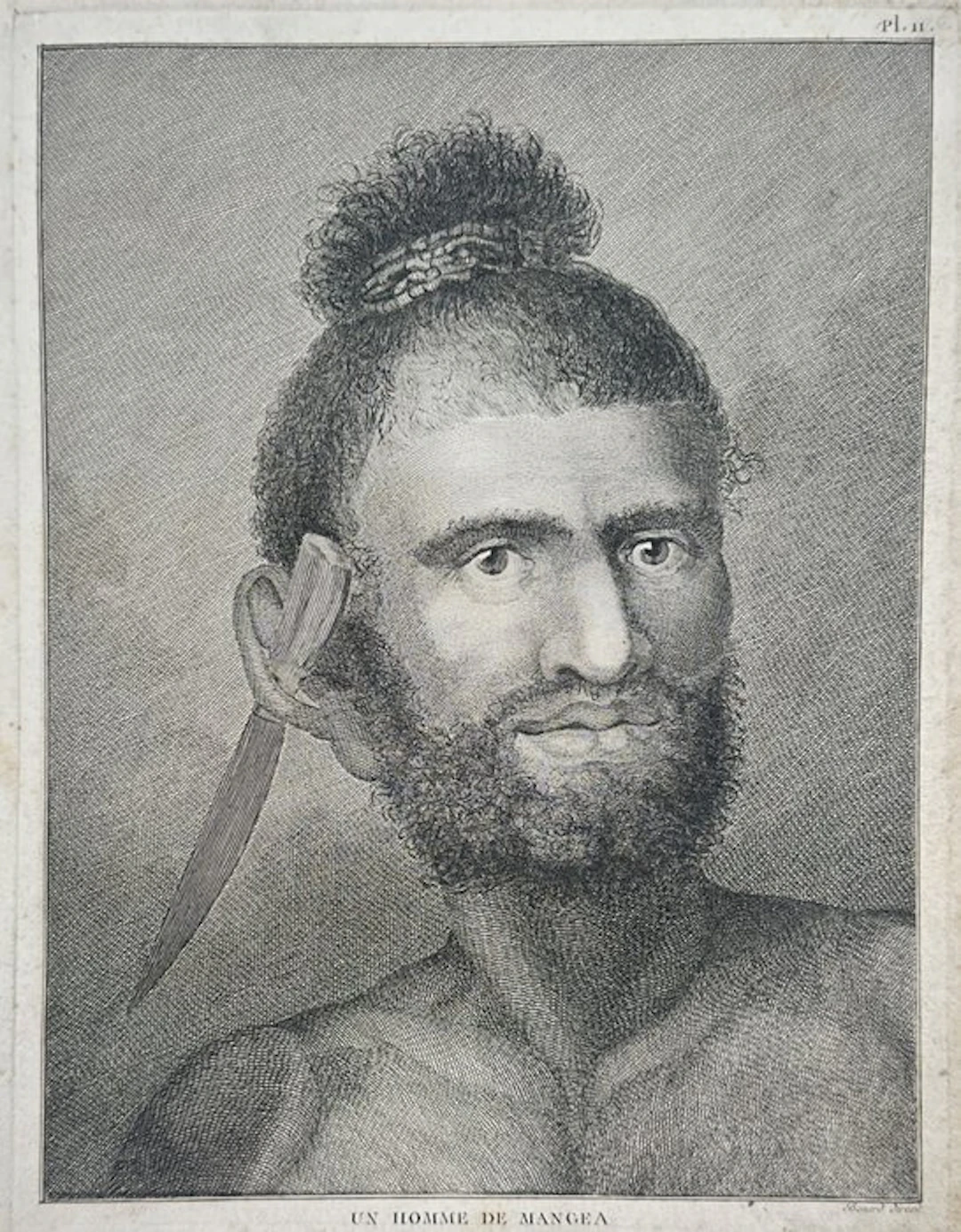 John Webber (1751–1793) - A Man of Mangea / Un Homme de Mangea
