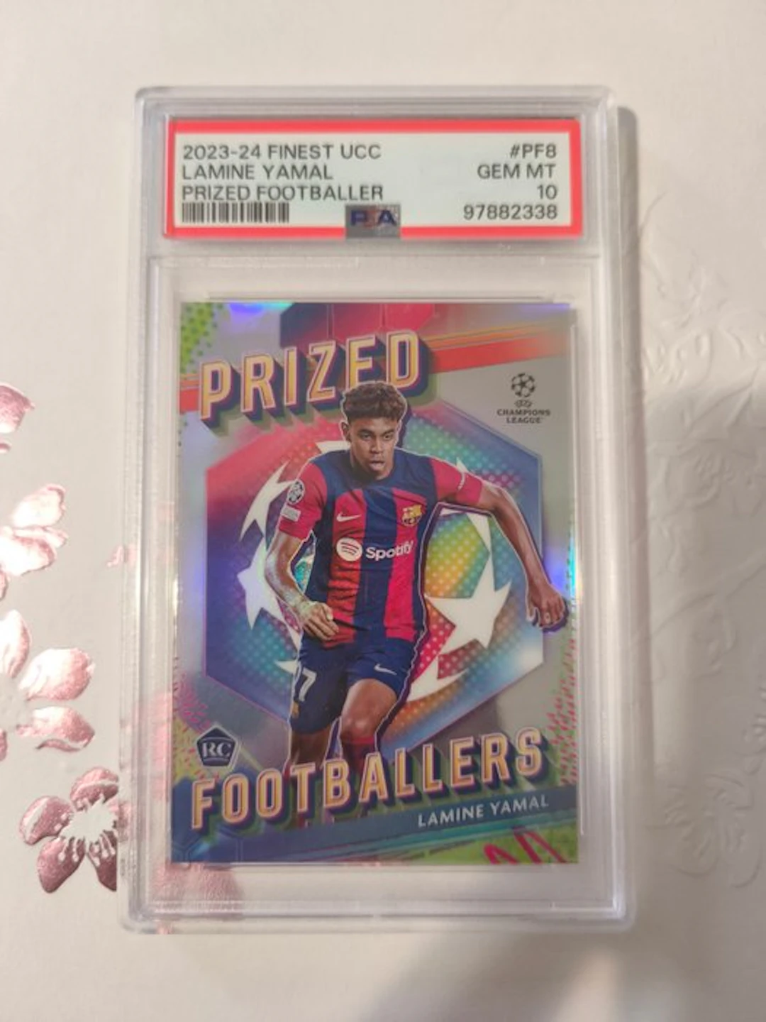 2023/24 Topps Finest Lamine Yamal PF8 Graded card - PSA 10 - 1 Graded card