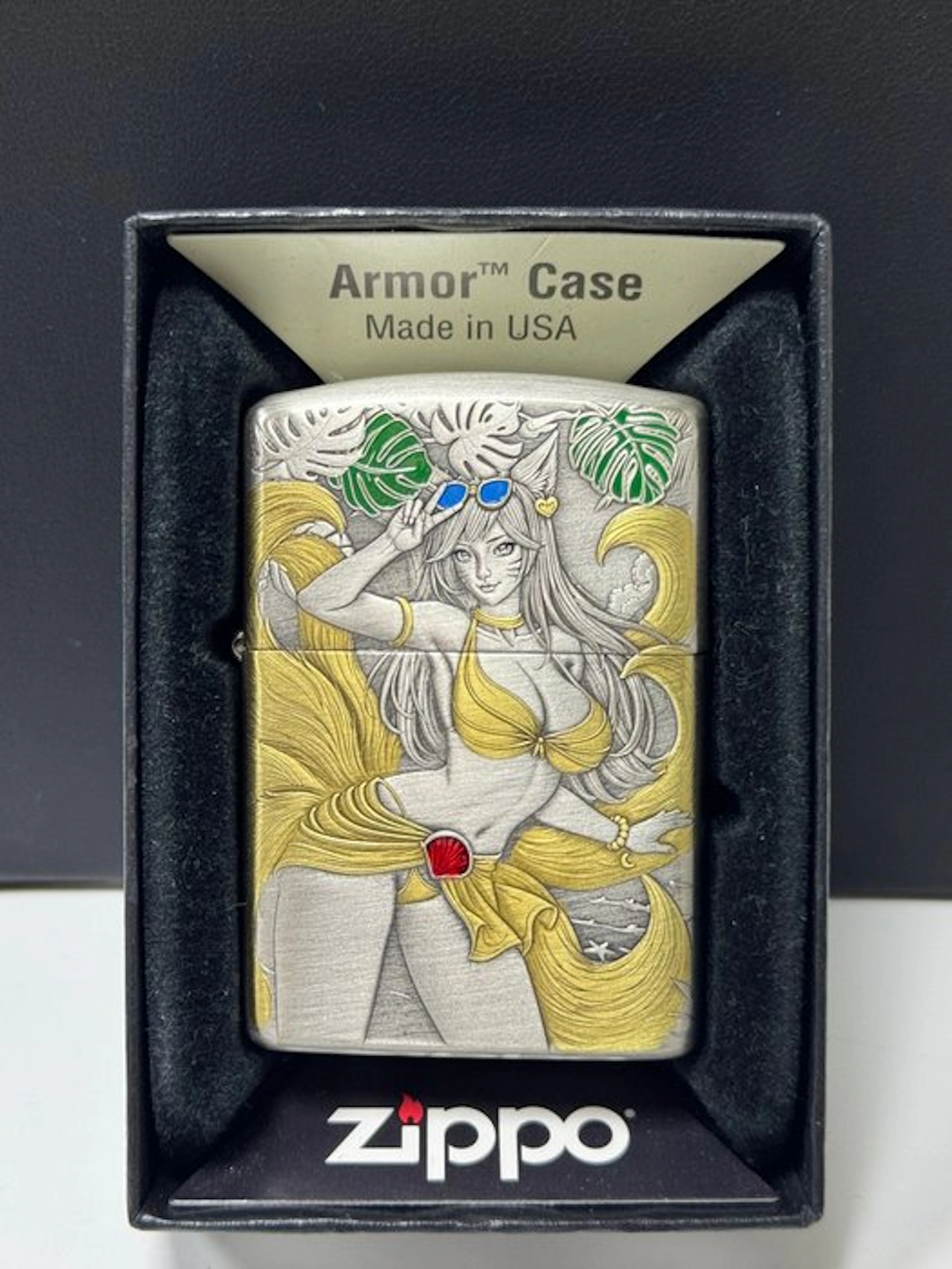 Zippo - Spirito della volpe a nove code - No reserve price - Lighter - Brass