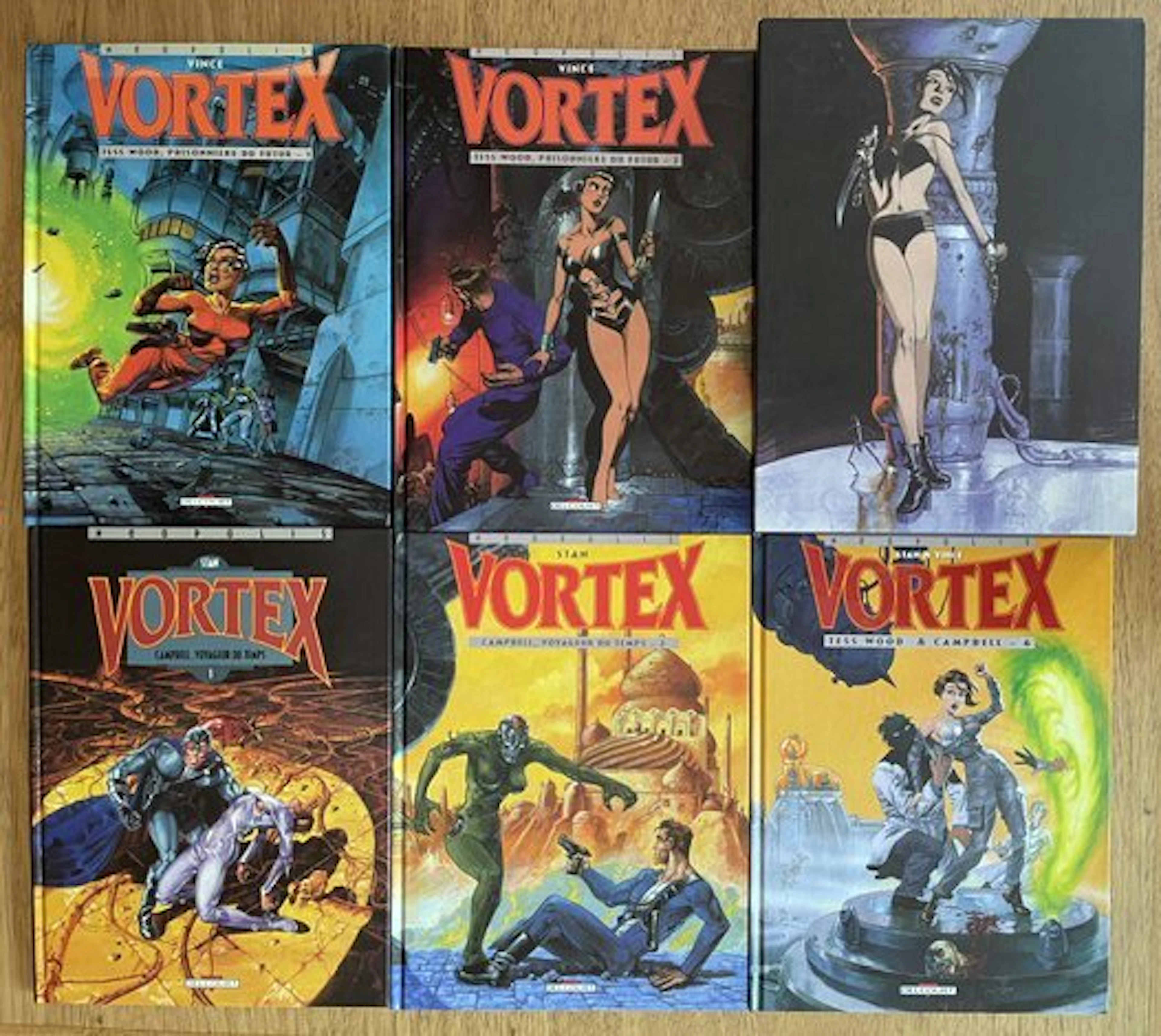 Vortex - 5x C + coffret + 2x ex-libris - EO/Ré - 5 Album - 1993/1999