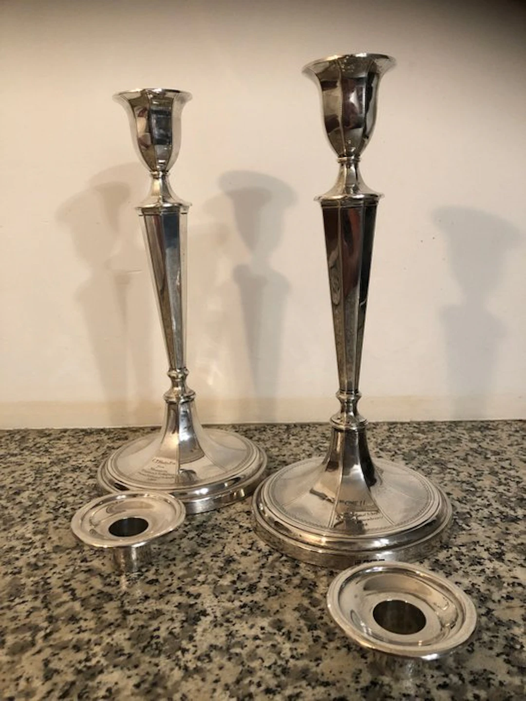 Candleholder (2) - .925 silver