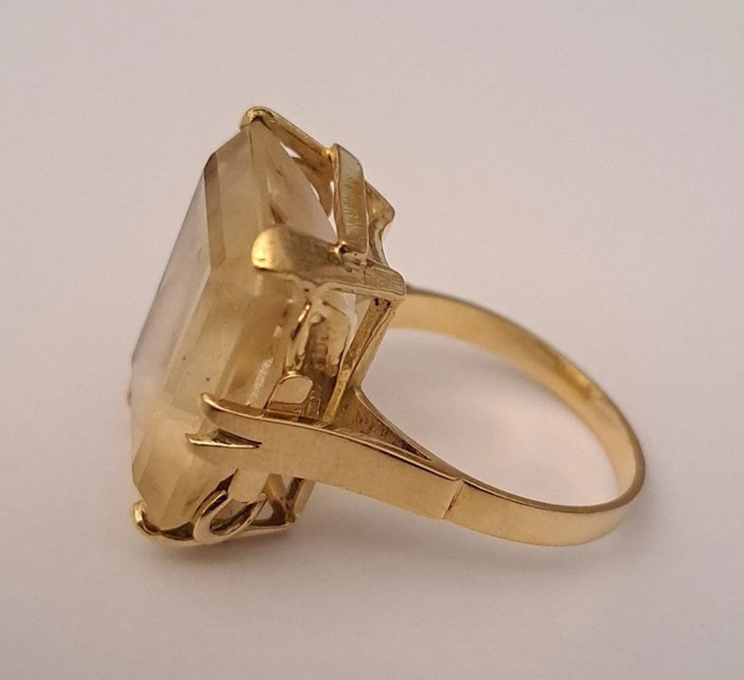 Cocktail ring - 18 kt. Yellow gold - MODERNIST RING - 18K Gold