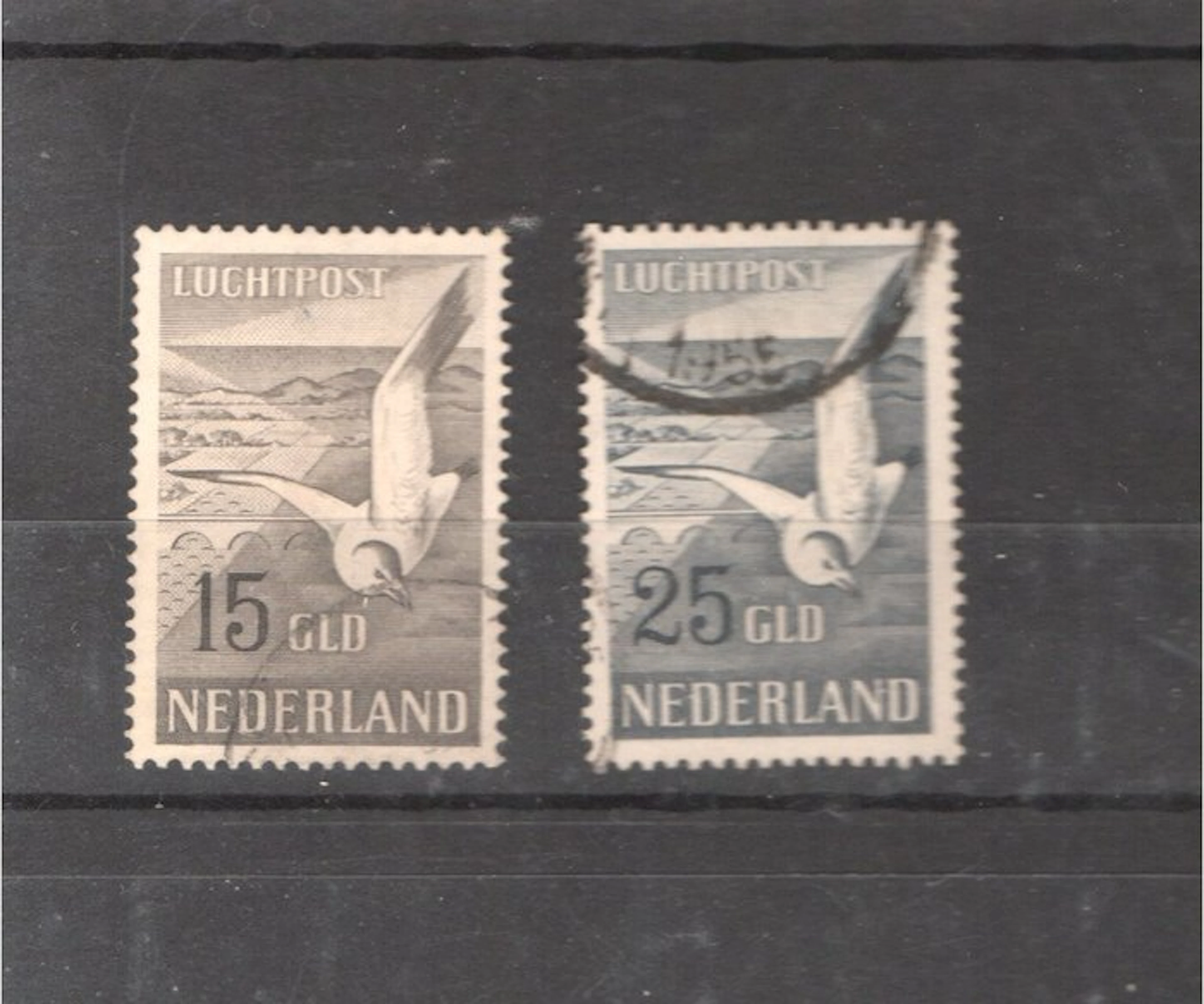 Netherlands 1951 - Dutch airmail Seagulls. - NVPH LP12/LP13