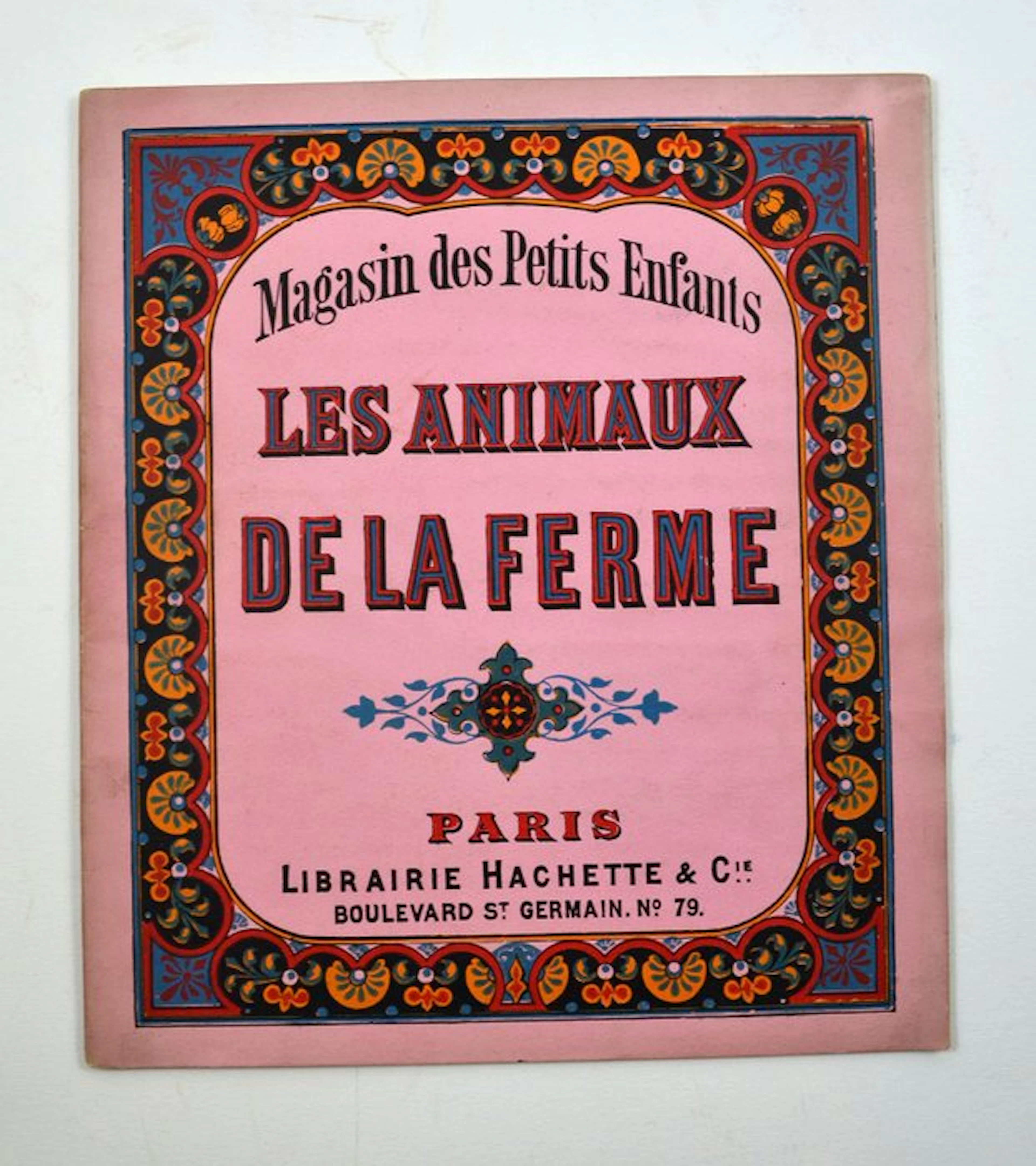 Anonyme - Les animaux de la ferme. Rare enfantina XIXe. Excellent état. - 1875
