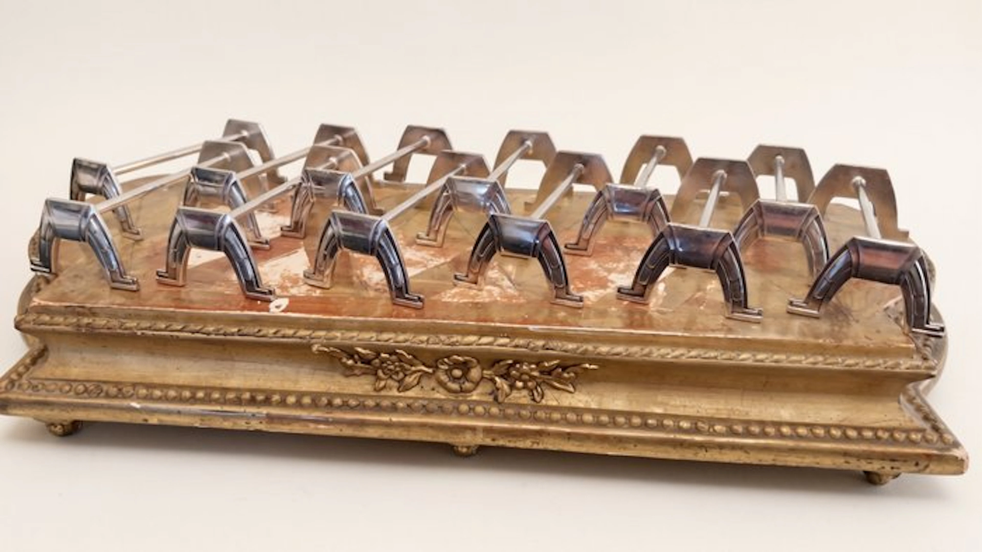 apollo - Knife rest (12) - art déco - Silverplated - knife holder