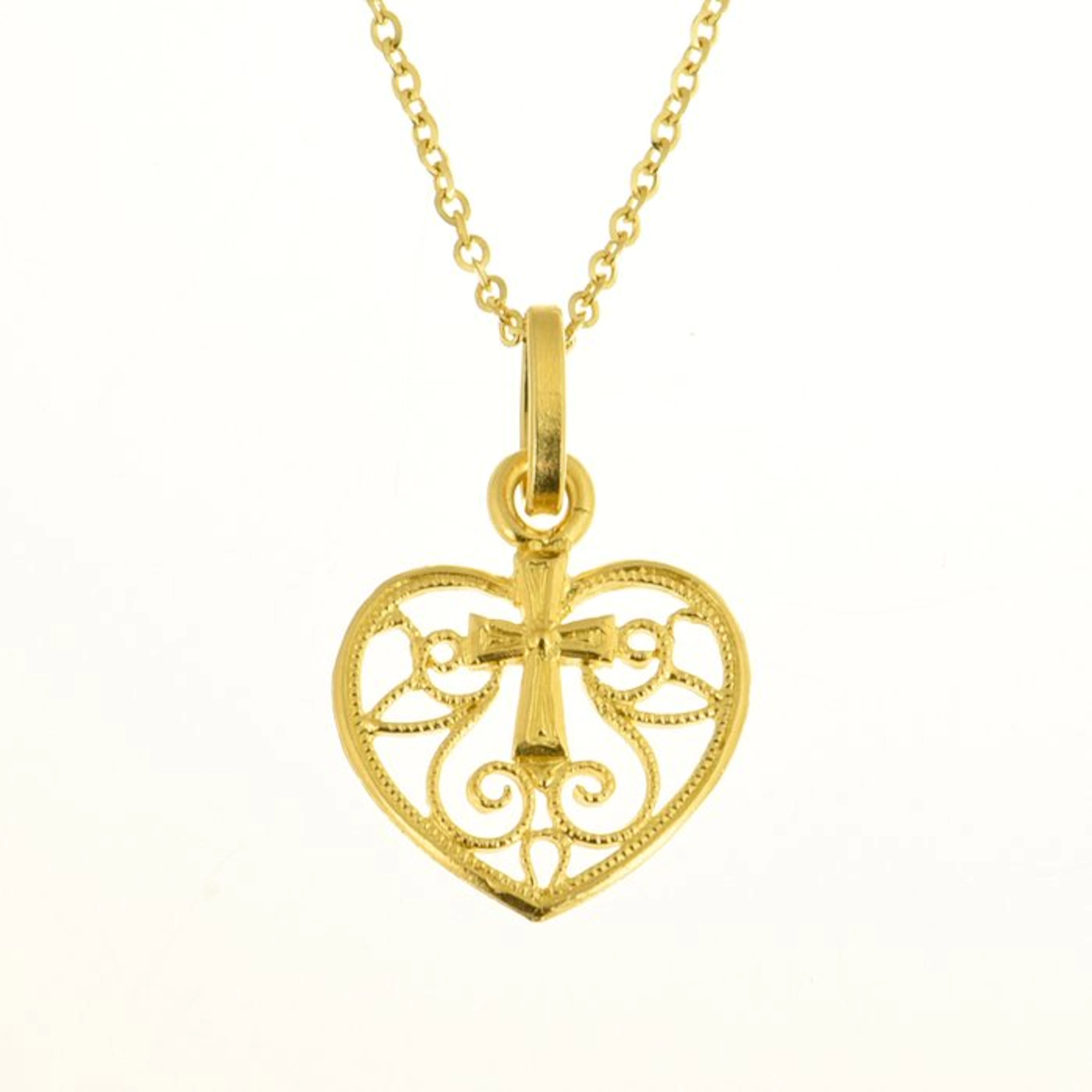 Necklace with pendant - 18 kt. Yellow gold