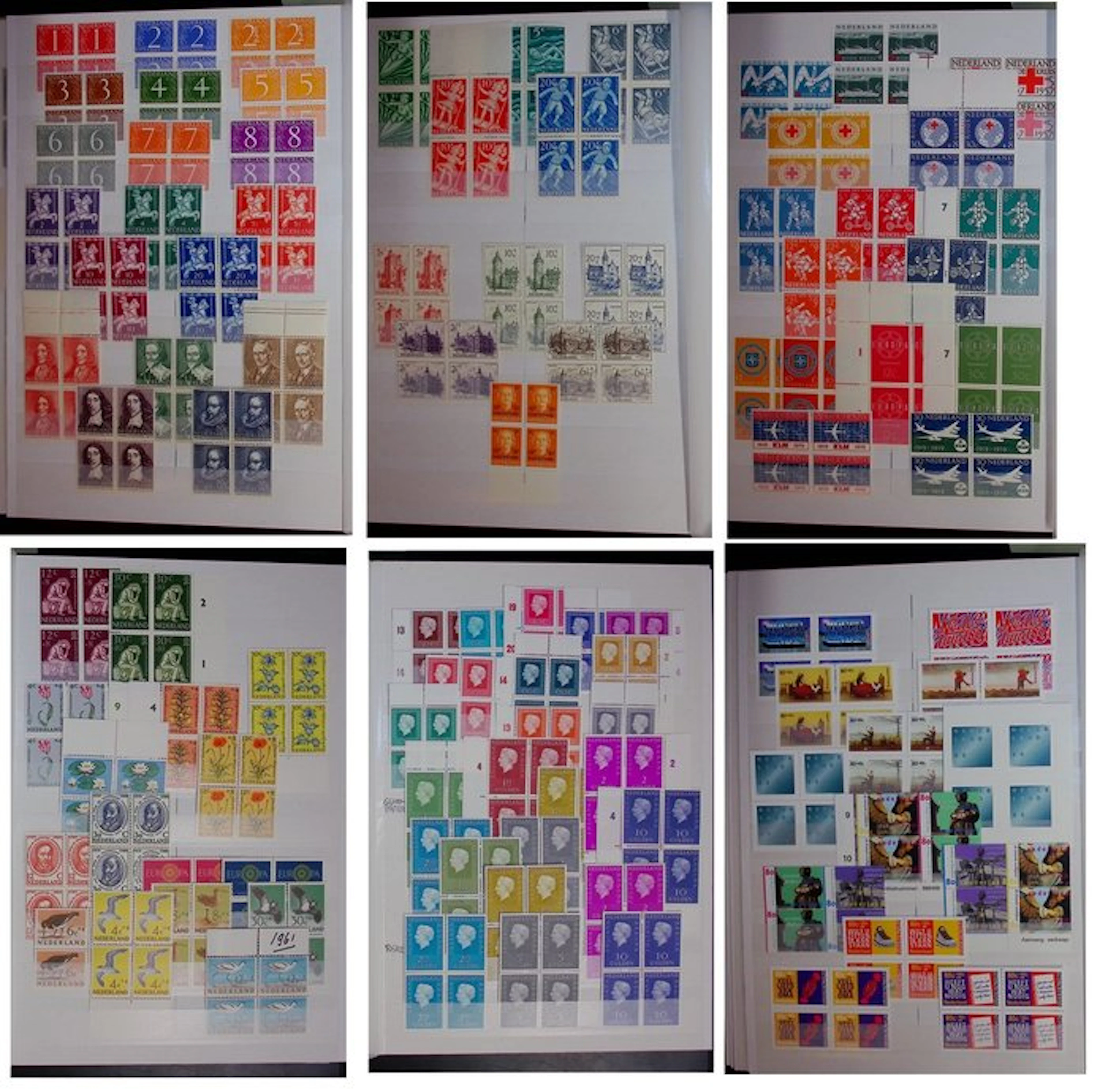 Netherlands 1928/2001 - Collection blocks of four.