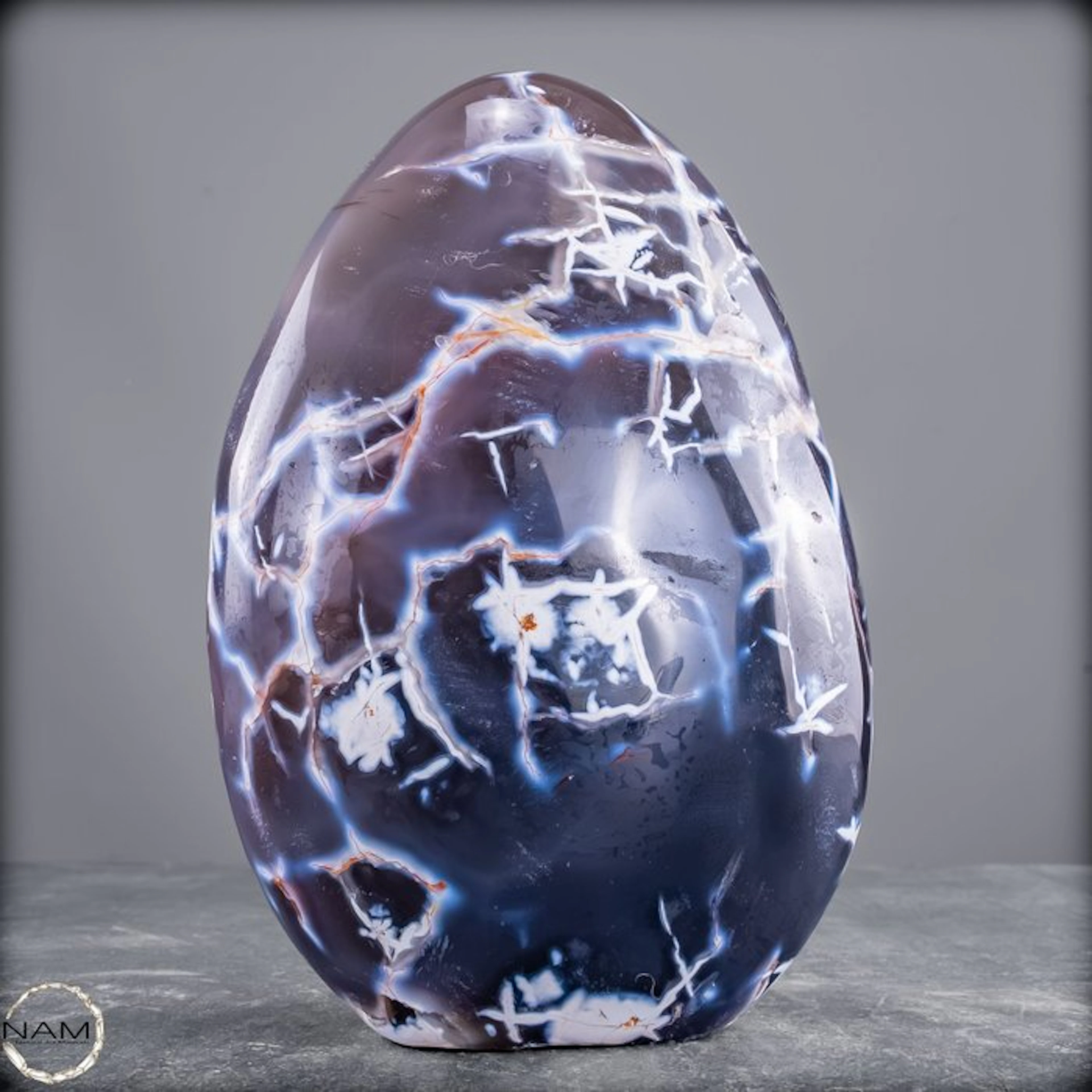Natural Orca Agate Freeform- 2120.44 g