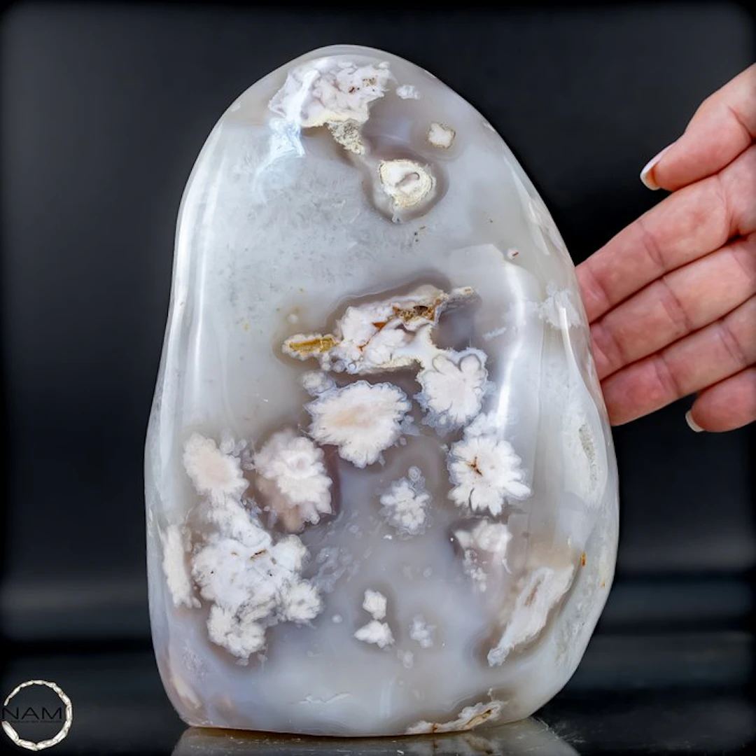 Flower Agate Freeform – Unique Natural Art with...