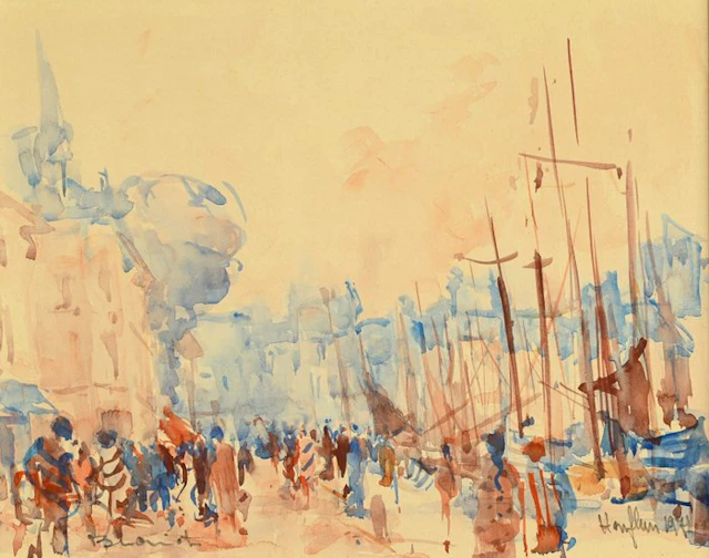Bernard Loriot (1925-1998) - Honfleur