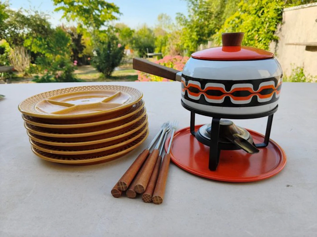 Staub - Table service - STAUB – complete vintage fondue...