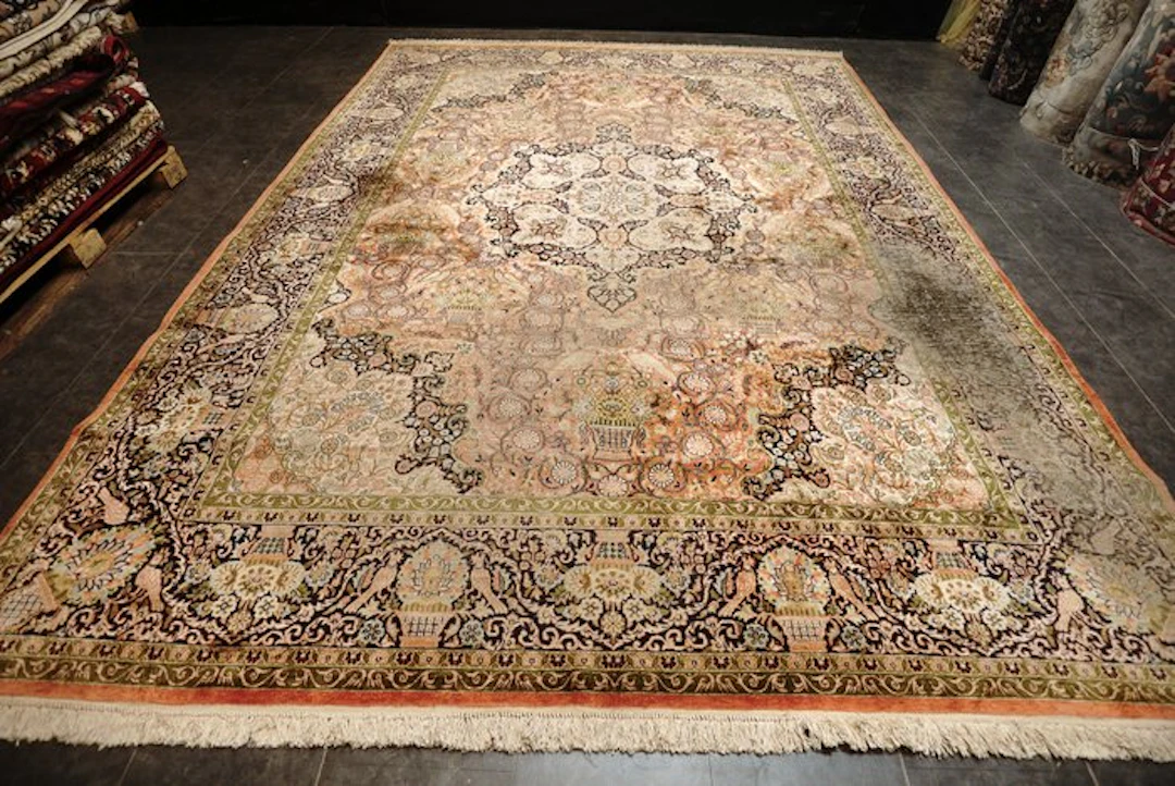 Cashmere Silk - Carpet - 365 cm - 267 cm - silk carpet