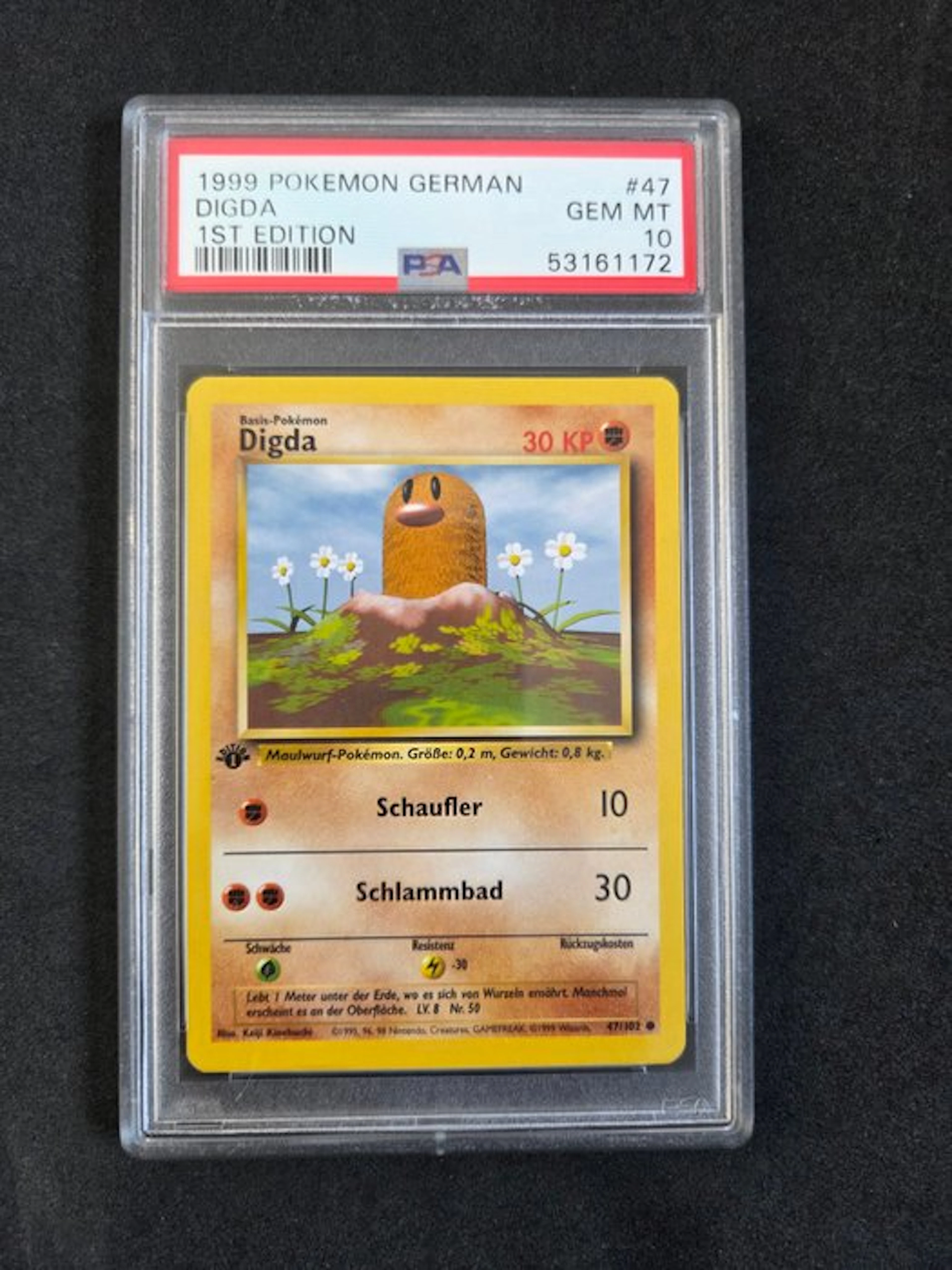 Pokémon - 1 Graded card - Digda #47 First edition - PSA 10 - WOTC
