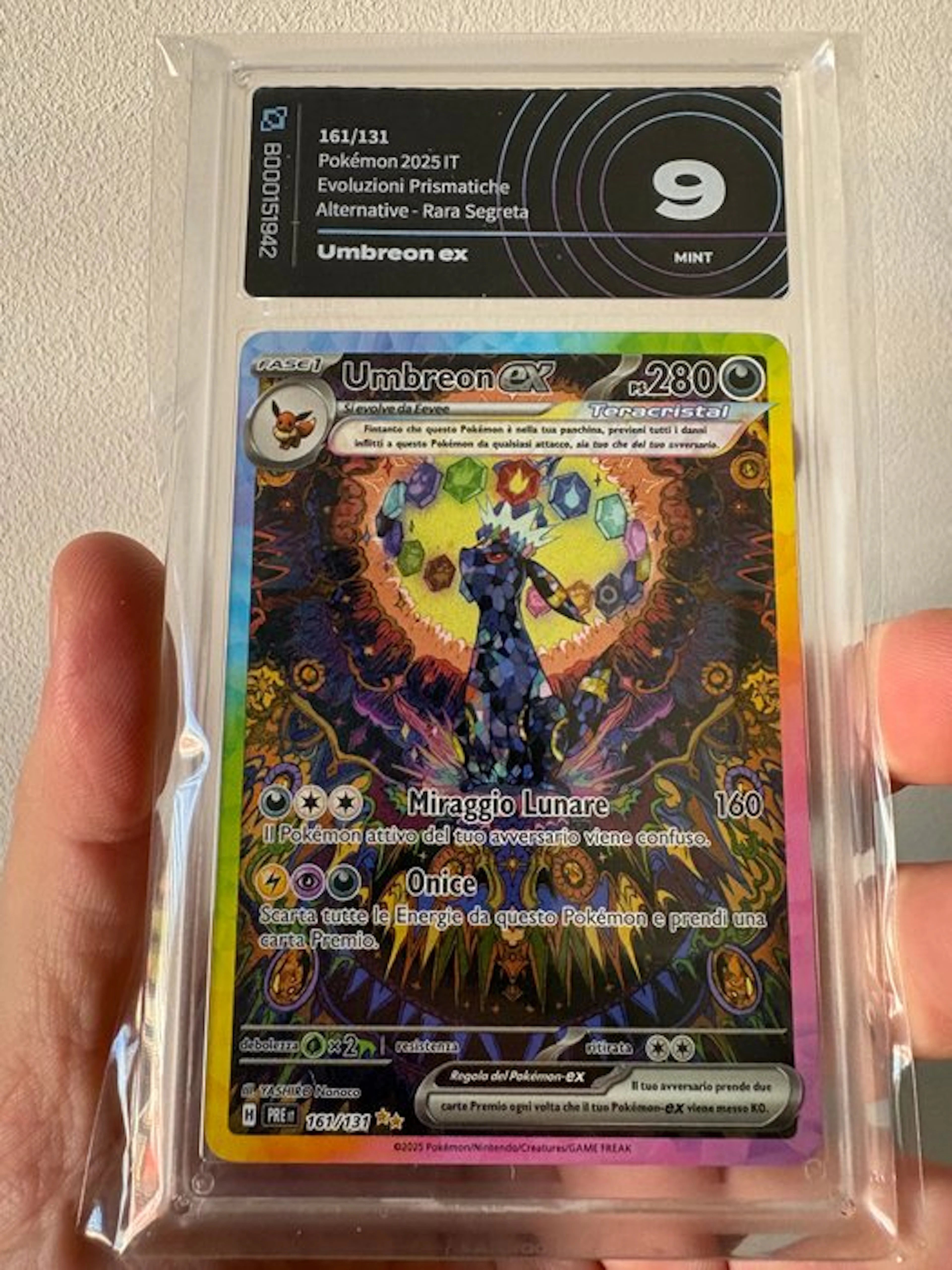 Pokémon - 1 Graded card - Umbreon 161/131 Foil