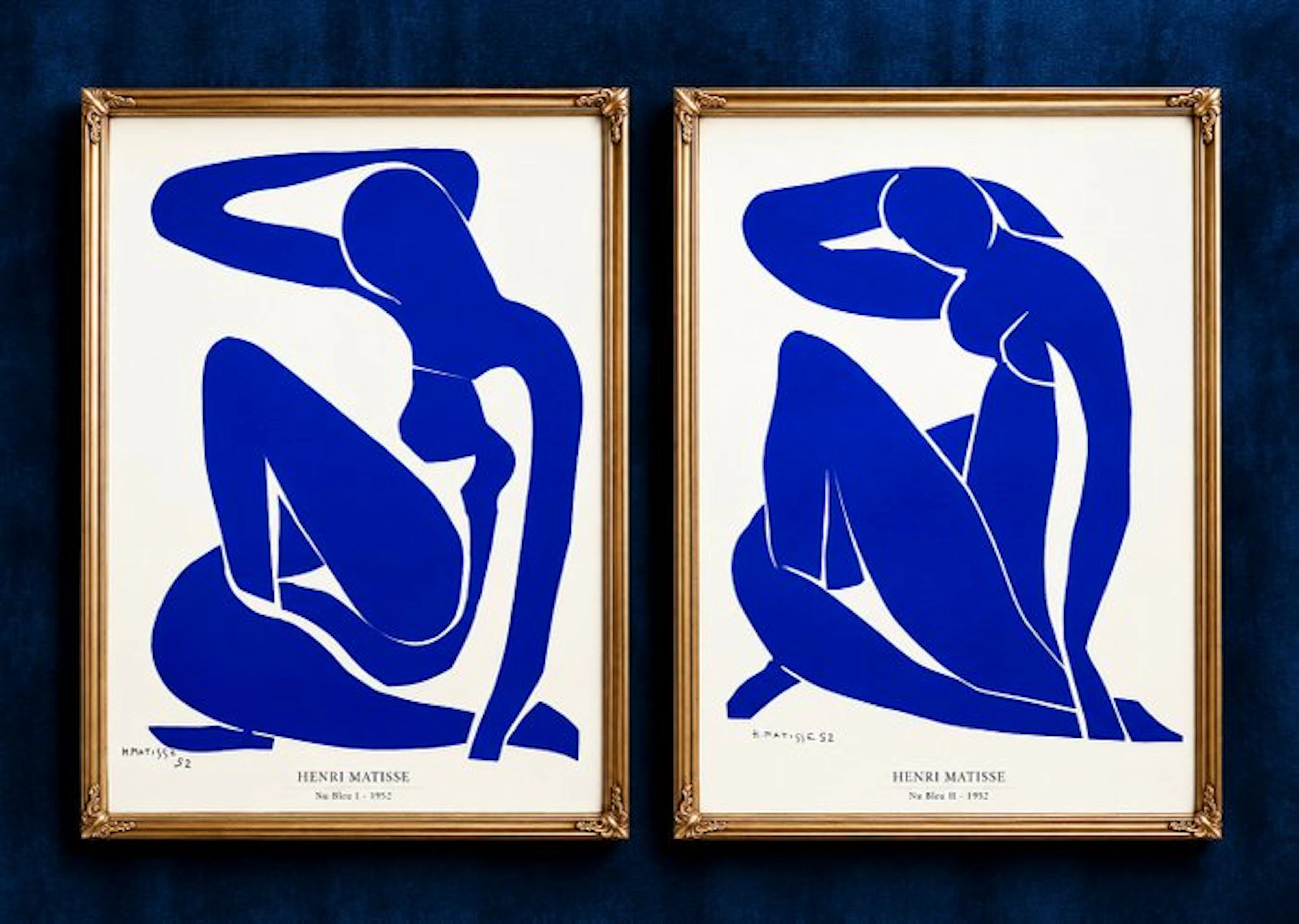 Henri Matisse (1869-1954) (after) - "Nu Bleu I and II, 1952" - (70x100cm) - (2)