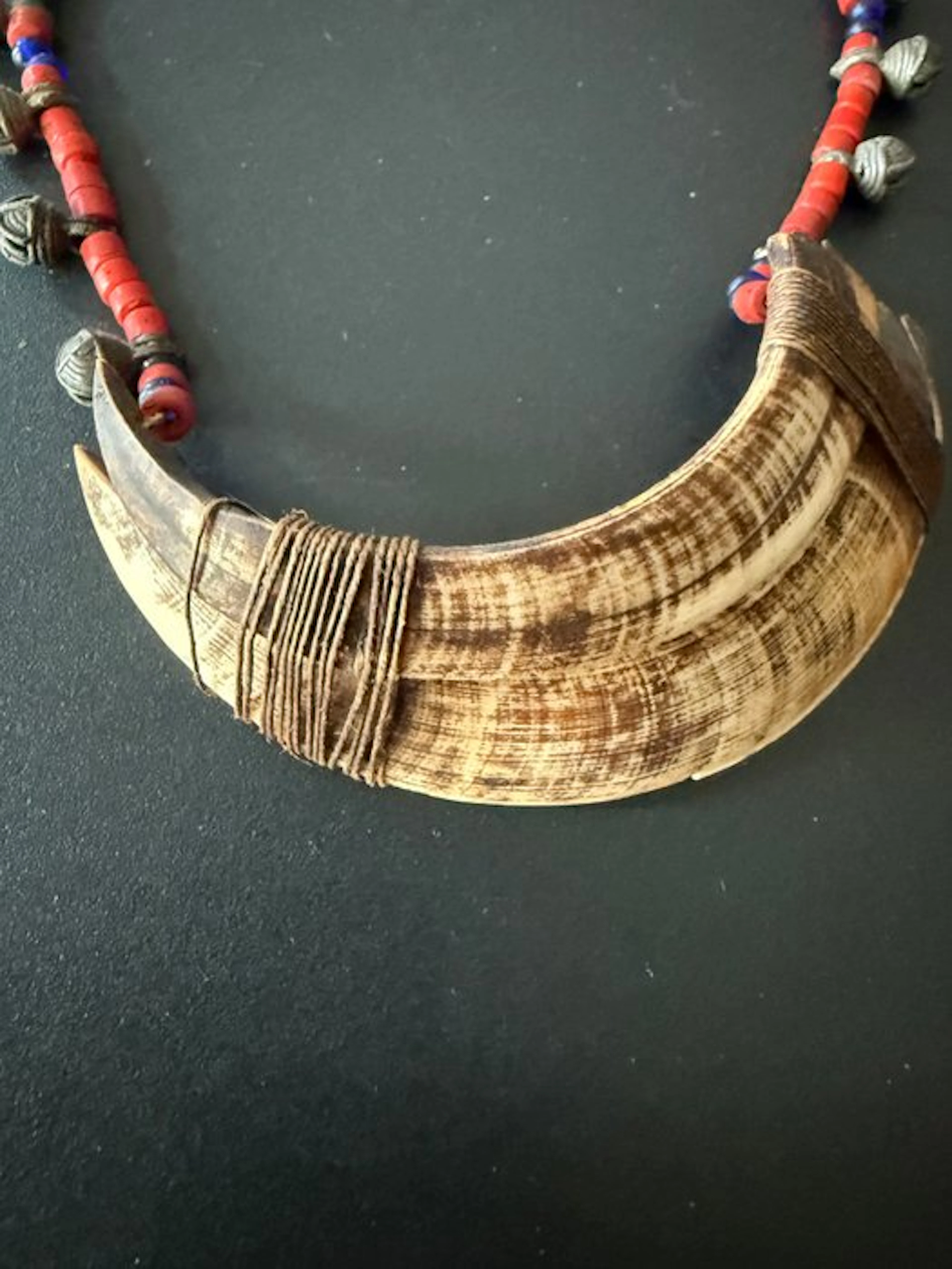 Authentic Naga prestige necklace - glass trade beads