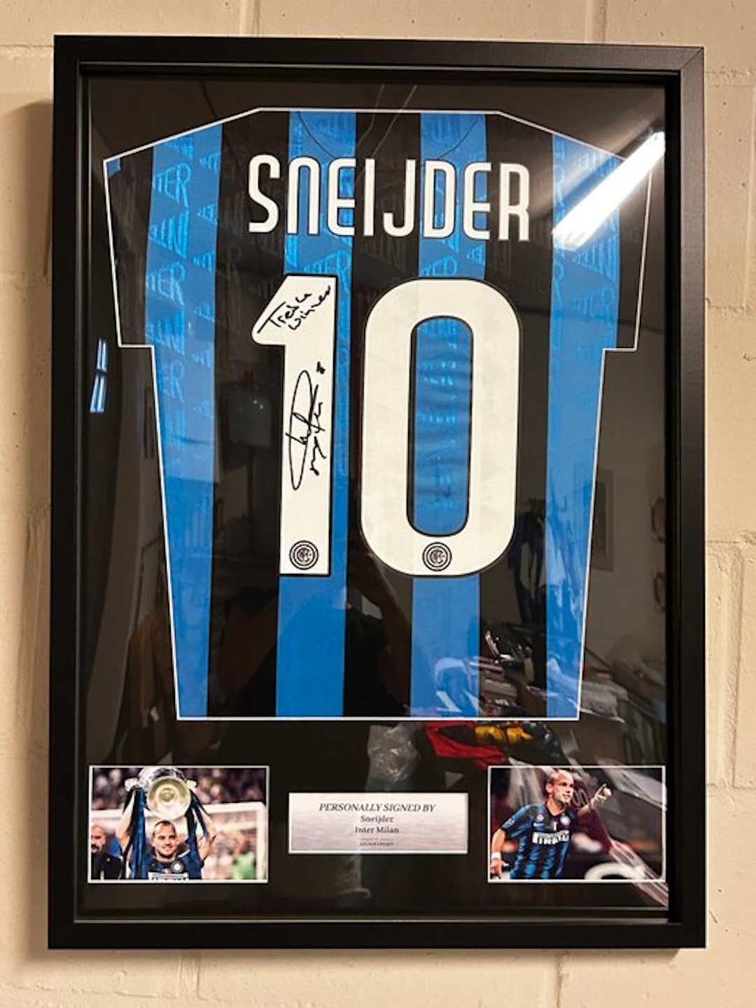 Inter - Italian Football League - Sneijder - Treble Winner - Football shirt