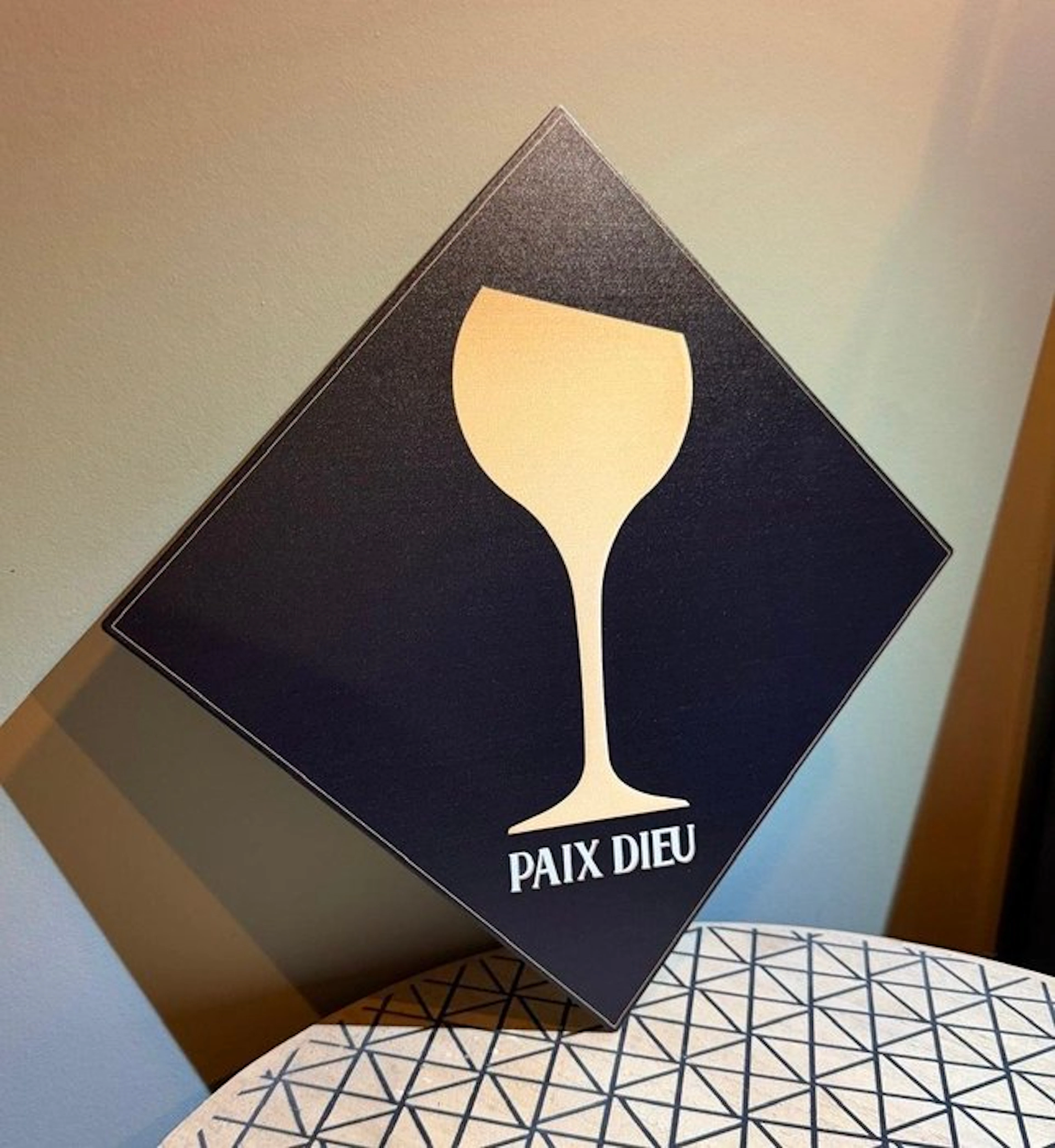 Magnificent Paix Dieu beer emblem - Metal plaque - 30cm x 30cm - Sign - Steel