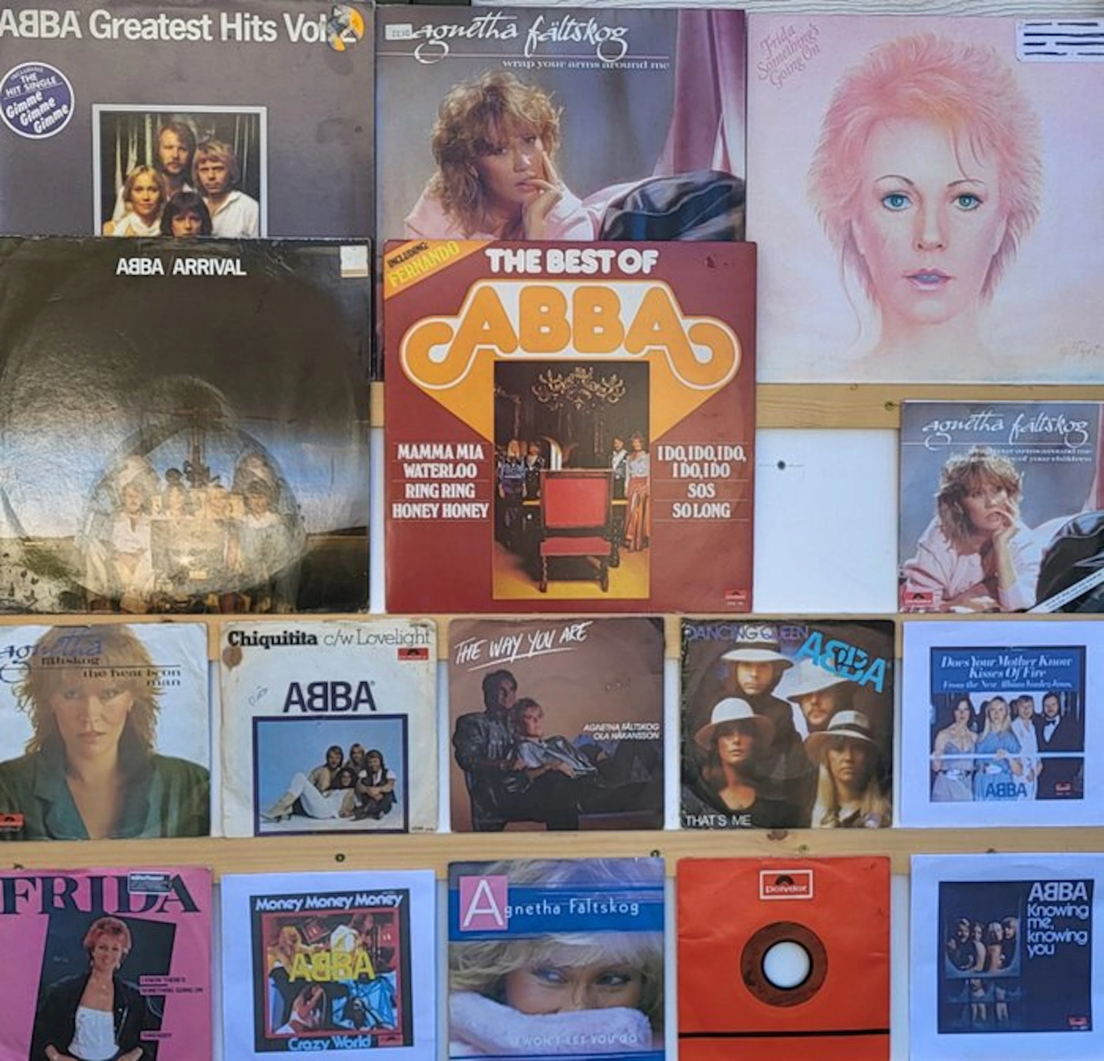ABBA & Related - 5 x LPs + 11 x 7" singles - Vinyl record - 1976