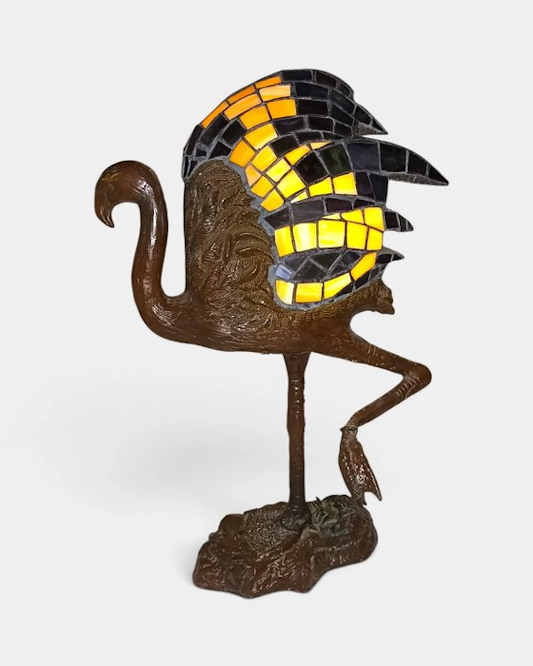 Table lamp - Tiffany style - Patinated bronze